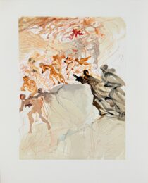The Purgatory, Canto 25 – Mounting the Seventh Terrace, Lust by Salvador Dalí at Epicentrum Art Gallery