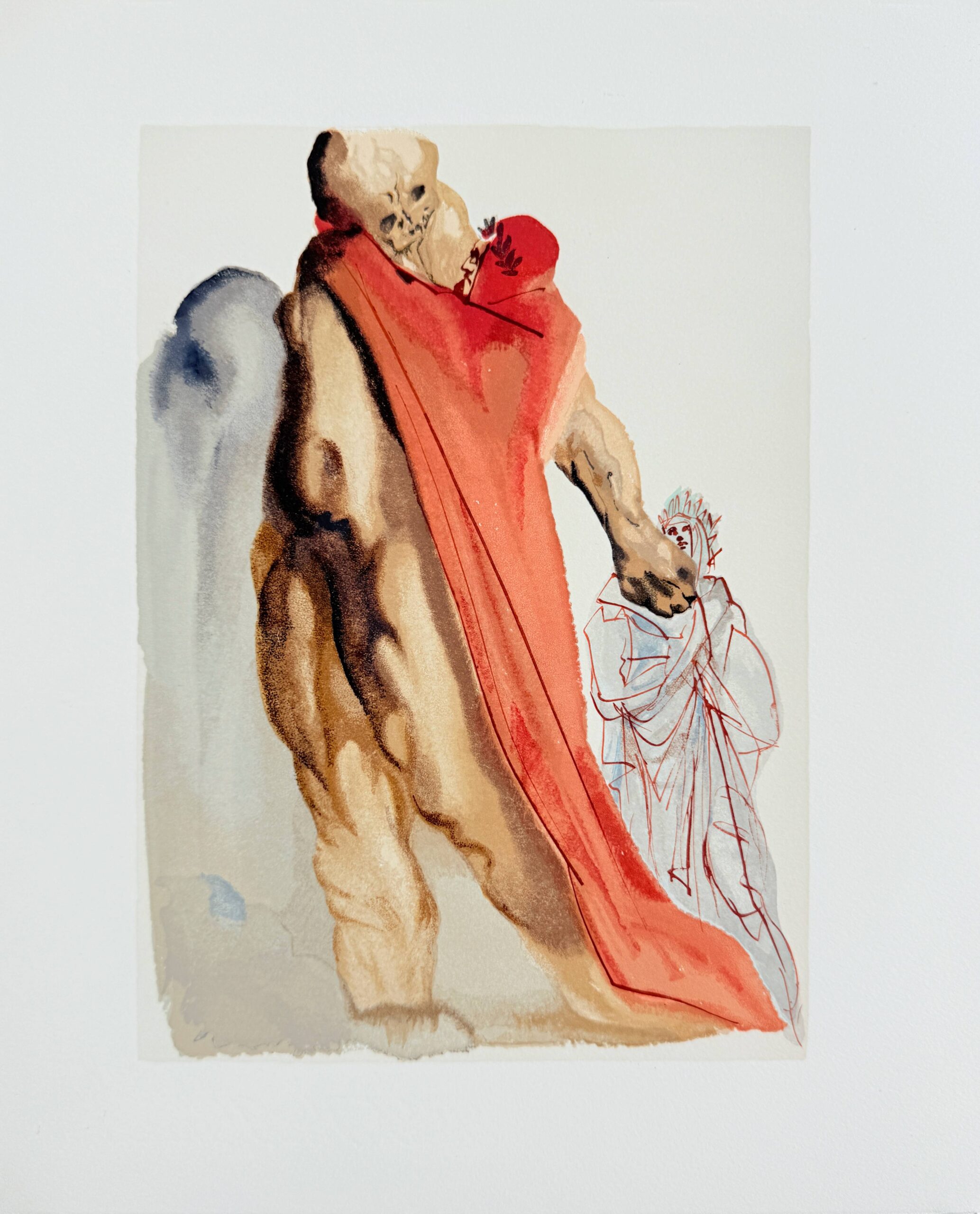 The Purgatory, Canto 5 – Virgil’s Reproaches by Salvador Dalí