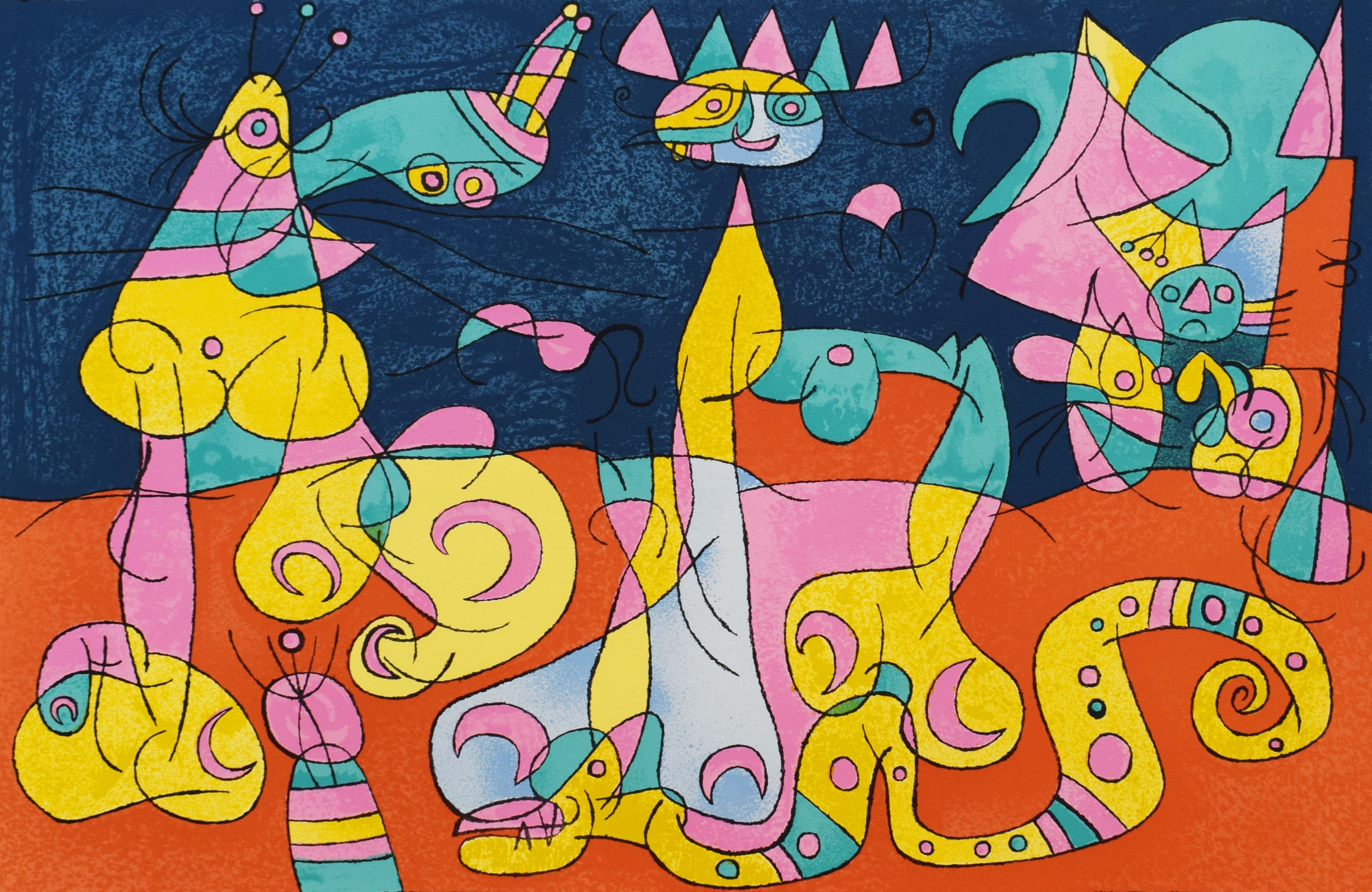 The Review III, from: Series for King Ubu | La Revue III, from: Suites pour Ubu Roi by Joan Miro