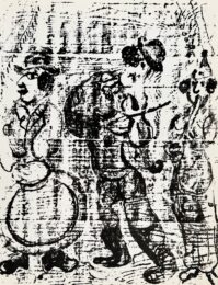 The Wandering Musicians by Marc Chagall at Epicentrum Art Gallery