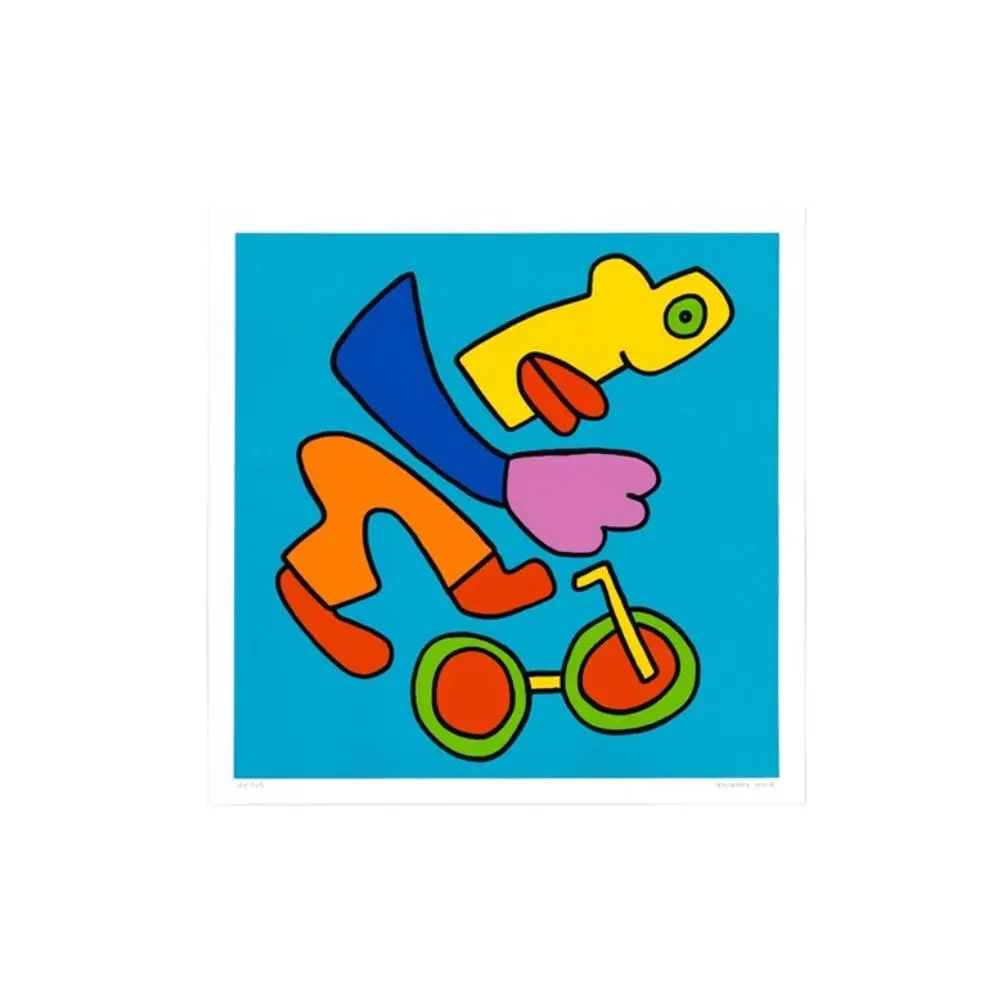 Thierry Noir, BMX Racing (Blue), 2024 by Thierry Noir