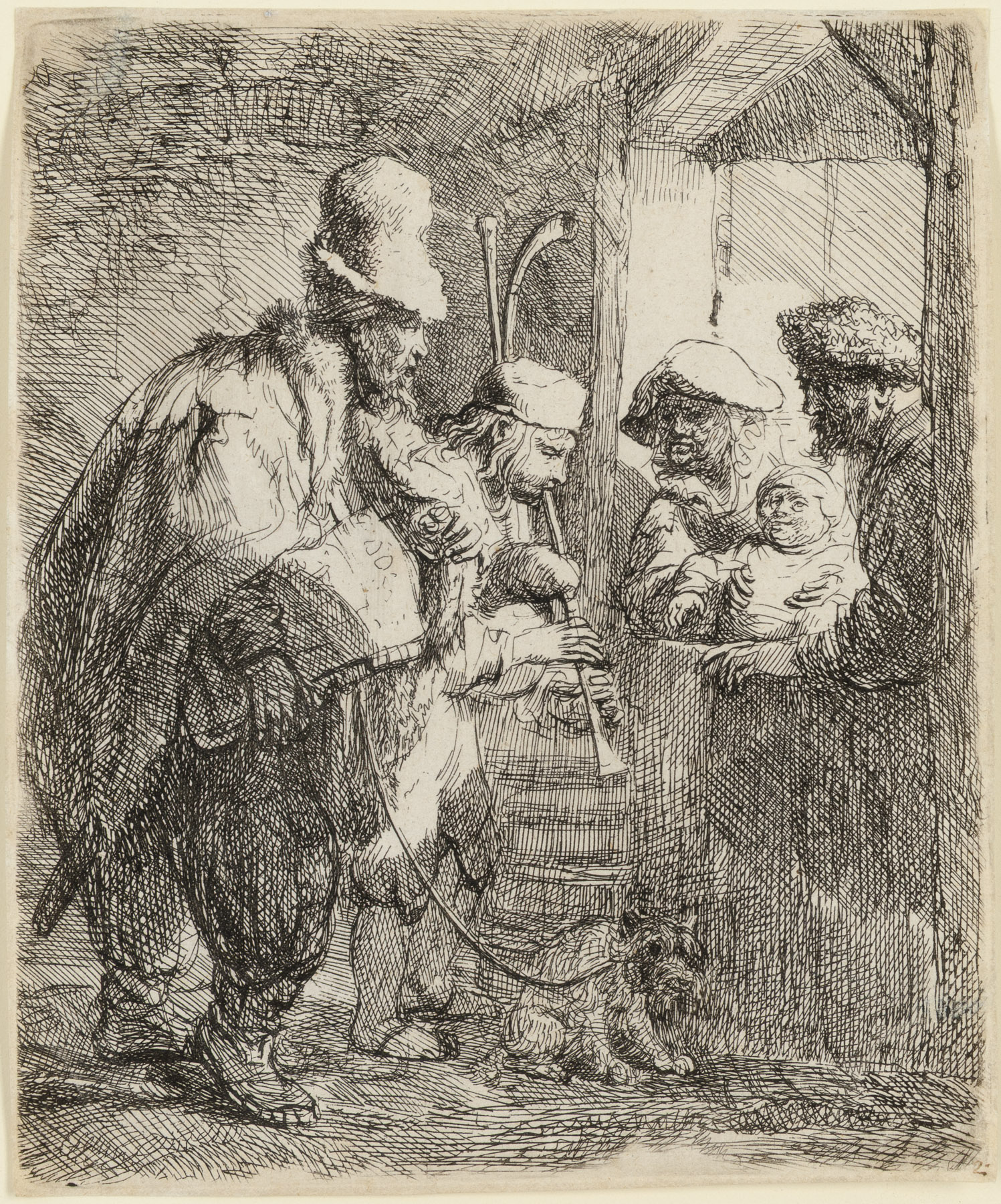 The Strolling Musicians by Harmensz van Rijn Rembrandt