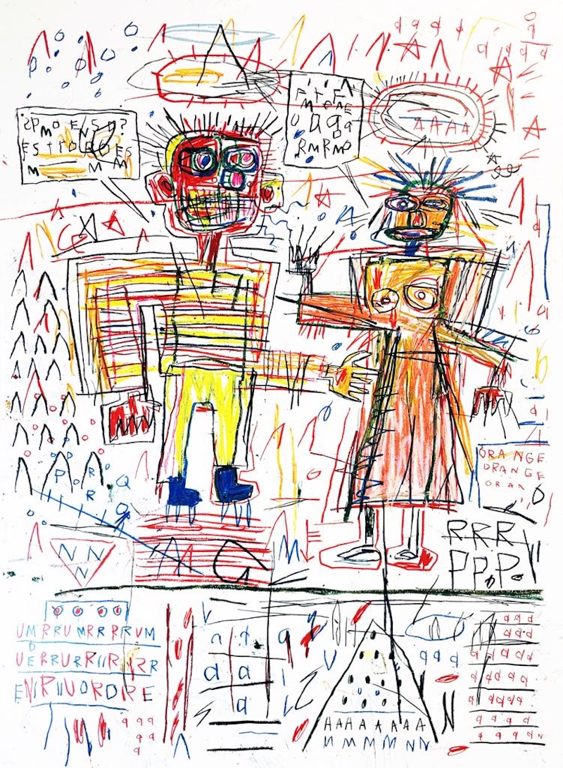 Untitled III from The Figures Portfolio by Jean-Michel Basquiat