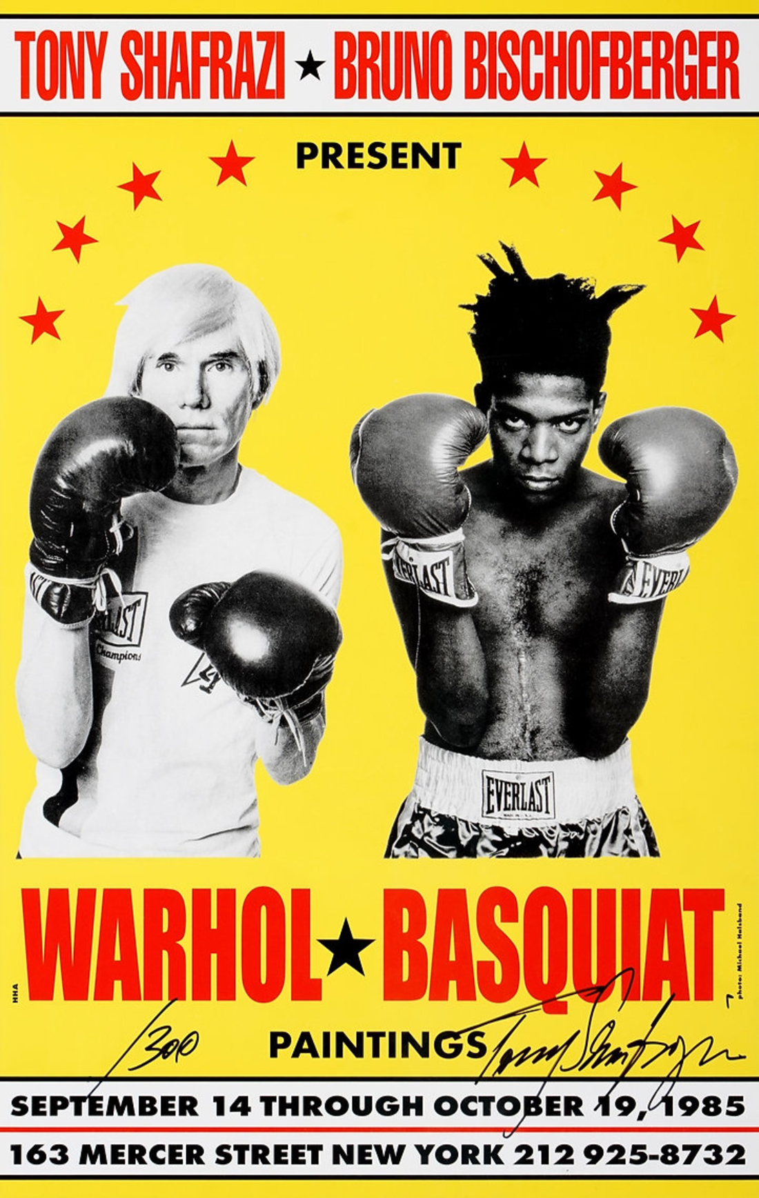 Warhol X Basquiat Boxing Anniversary Edition Poster by Andy Warhol
