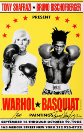 Warhol X Basquiat Boxing Anniversary Edition Poster by Andy Warhol at Clifton Gallery
