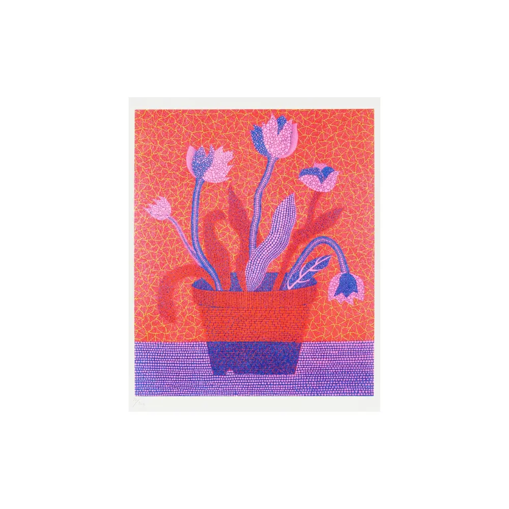 Yayoi Kusama – Flower still life, 2011 – Official Silkscreen Edition Authorized by Mori Art Museum by Yayoi Kusama