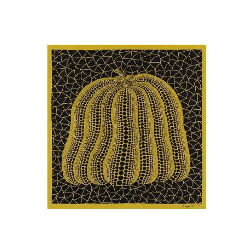 Yayoi Kusama, Shangai Expo Silk Scarf Yellow by Yayoi Kusama