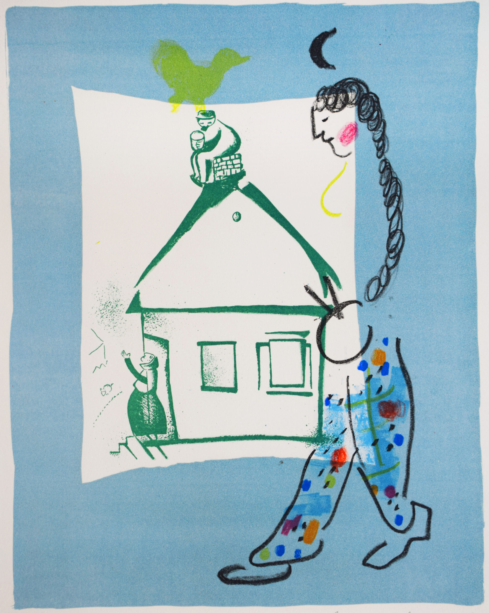 The House in my Village, from: The Lithographs of Chagall, Volume I by Marc Chagall