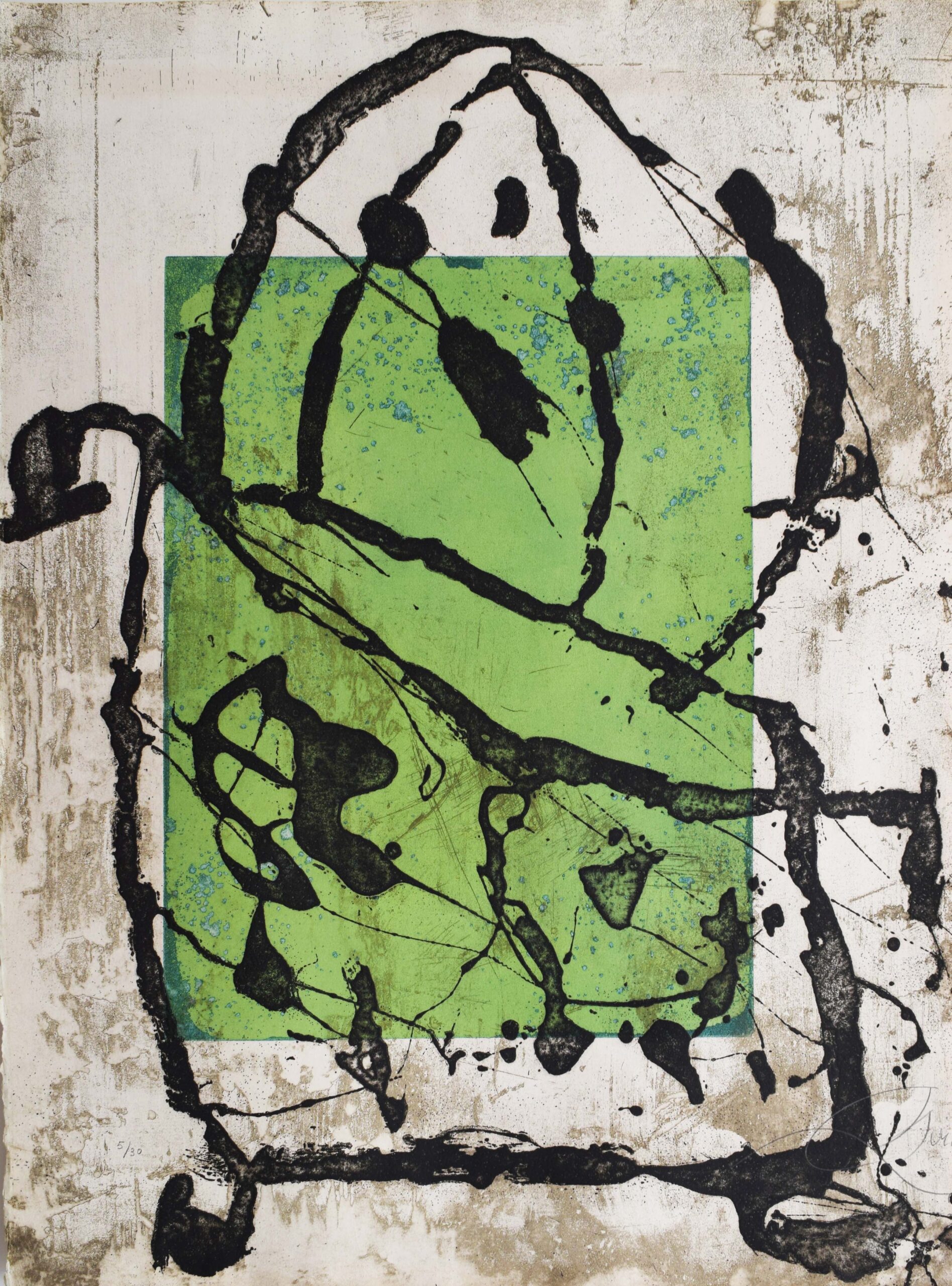 Cave Paintings VI by Joan Miro