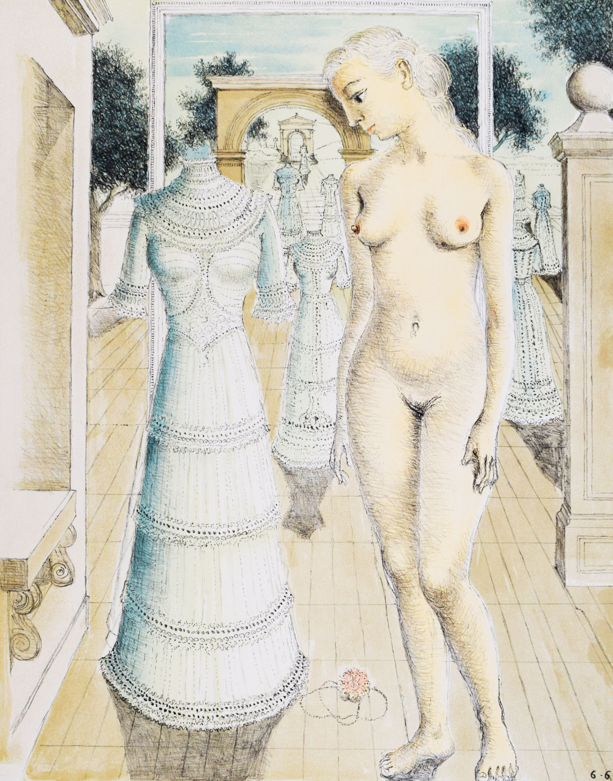 Sunday Dress by Paul Delvaux