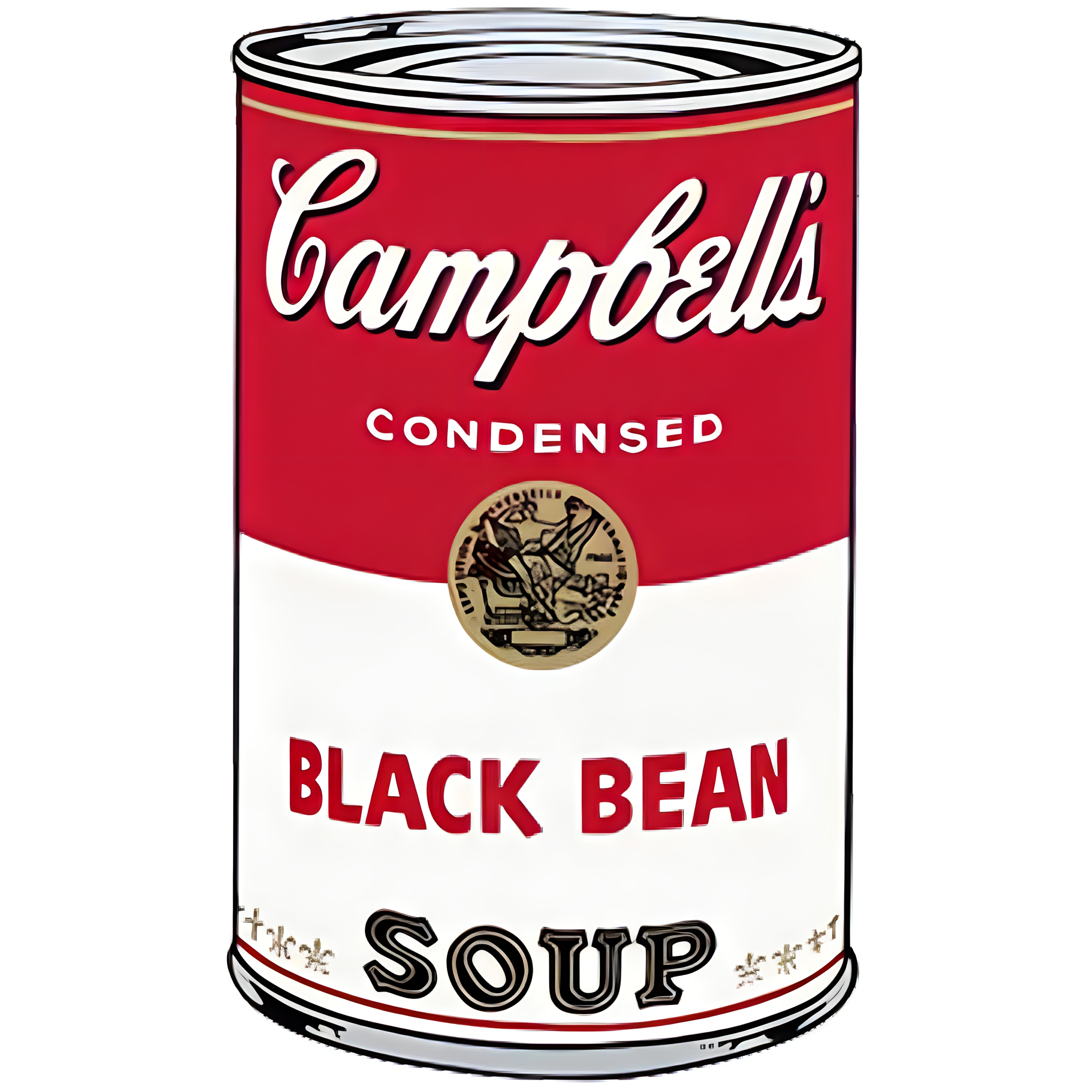 Campbell’s Soup Cans I: Black Bean (FS II.44) by Andy Warhol