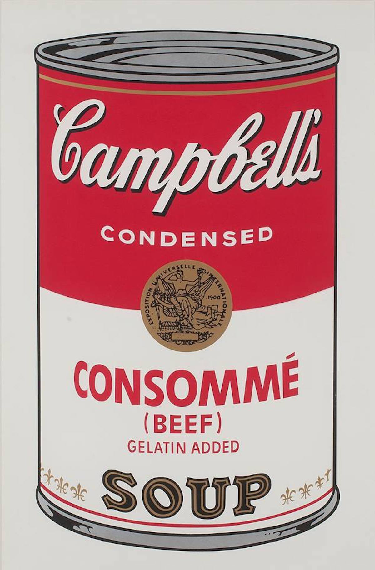 Campbell’s Soup Cans I: Consommé (FS II.52) by Andy Warhol