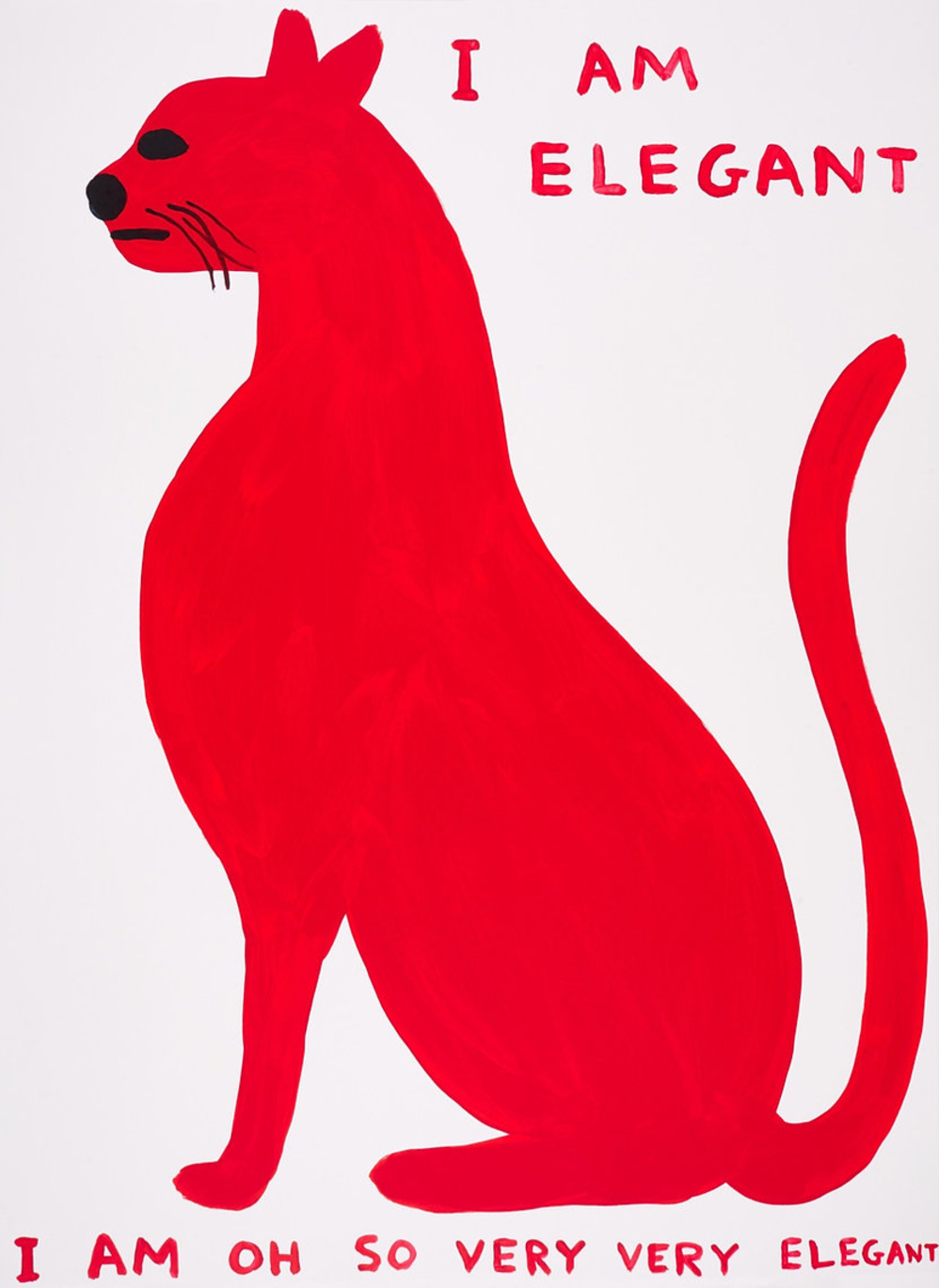 David Shrigley I Am Elegant, I Am Oh So Very Elegant by David Shrigley