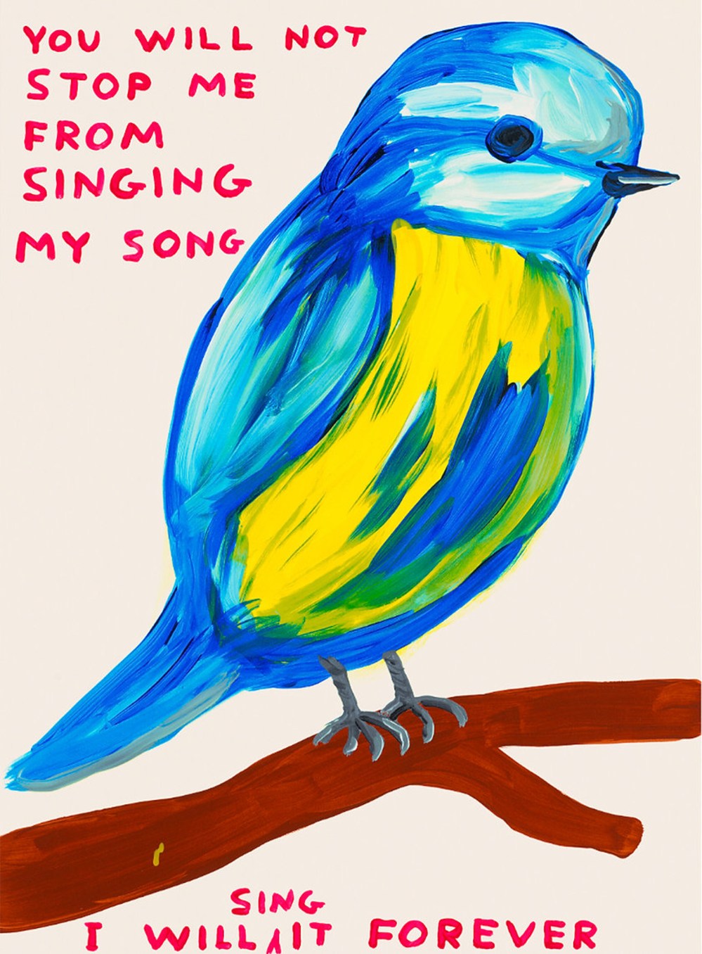 David Shrigley You Will Not Stop Me From Singing My Song by David Shrigley