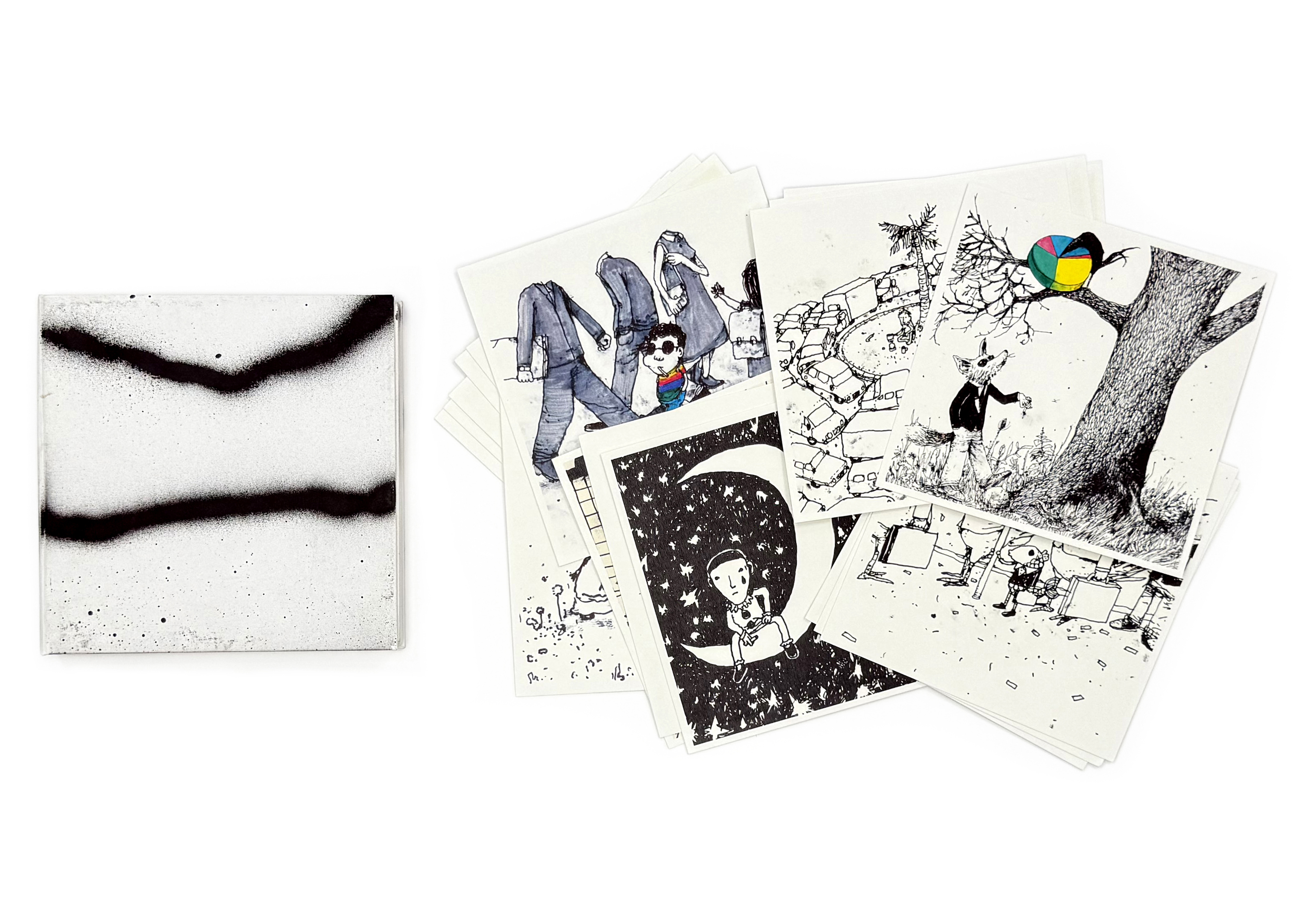 Dessin Du Jour (Drawing Of The Day), rare set of 20 signed prints by Dran