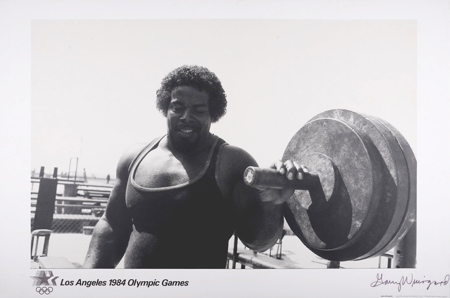 Garry Winogrand Hand-Signed 1984 Los Angeles Olympics Poster by Garry Winogrand