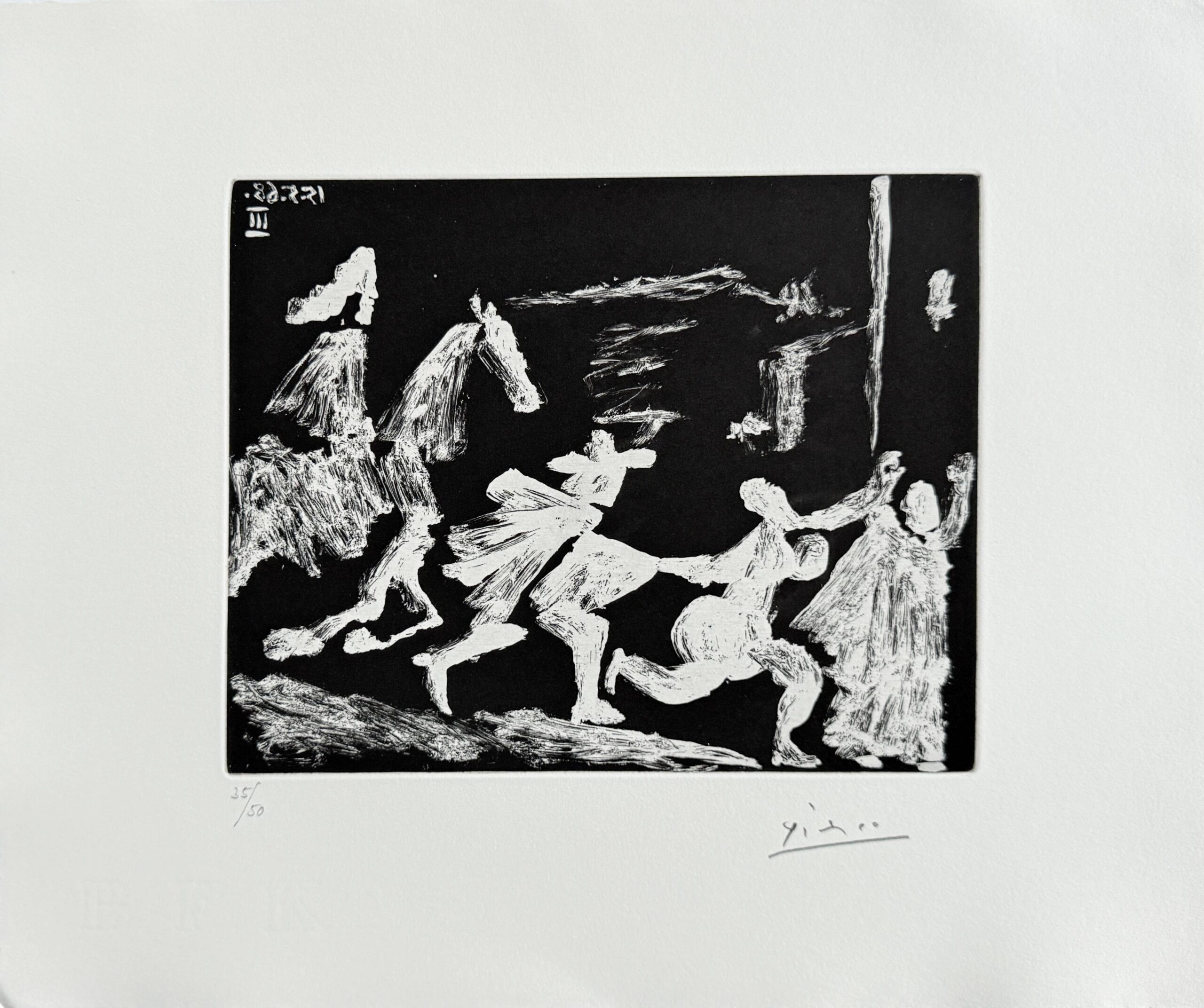Cape and Sword: Pusuit II, from 347 Suite by Pablo Picasso