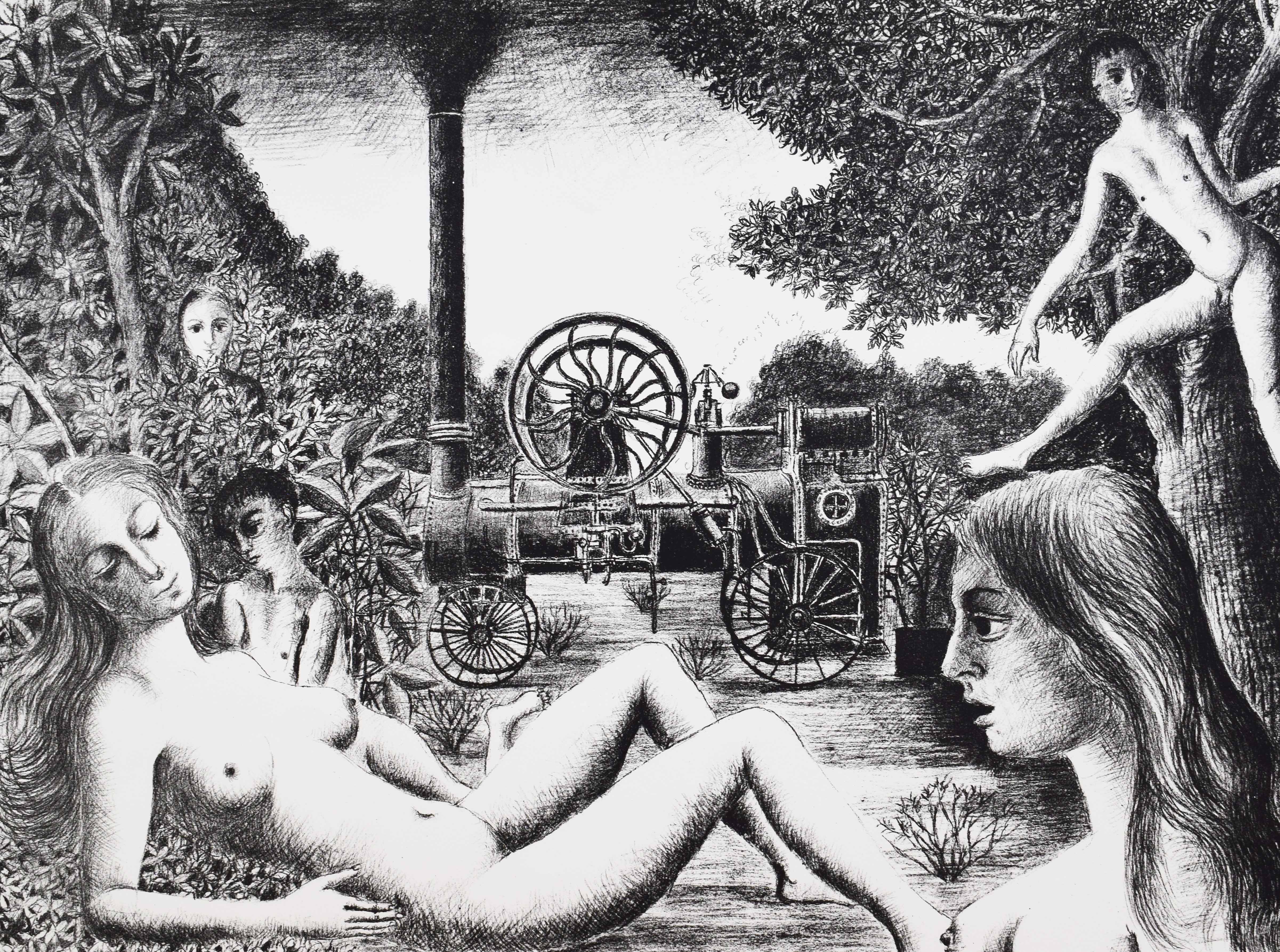 Locomobile by Paul Delvaux