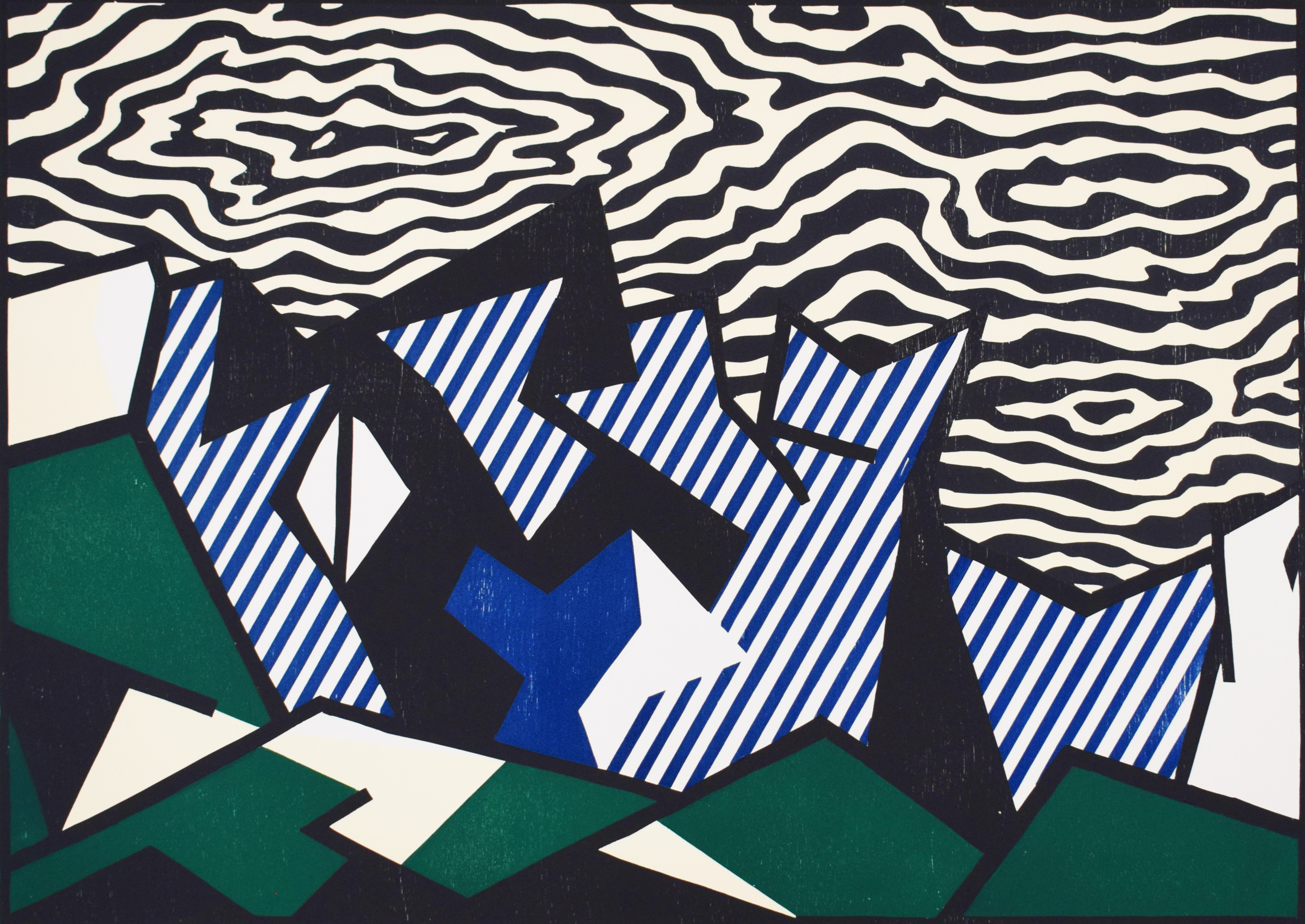 Morton A. Mort, from: Expressionist Woodcut Series by Roy Lichtenstein
