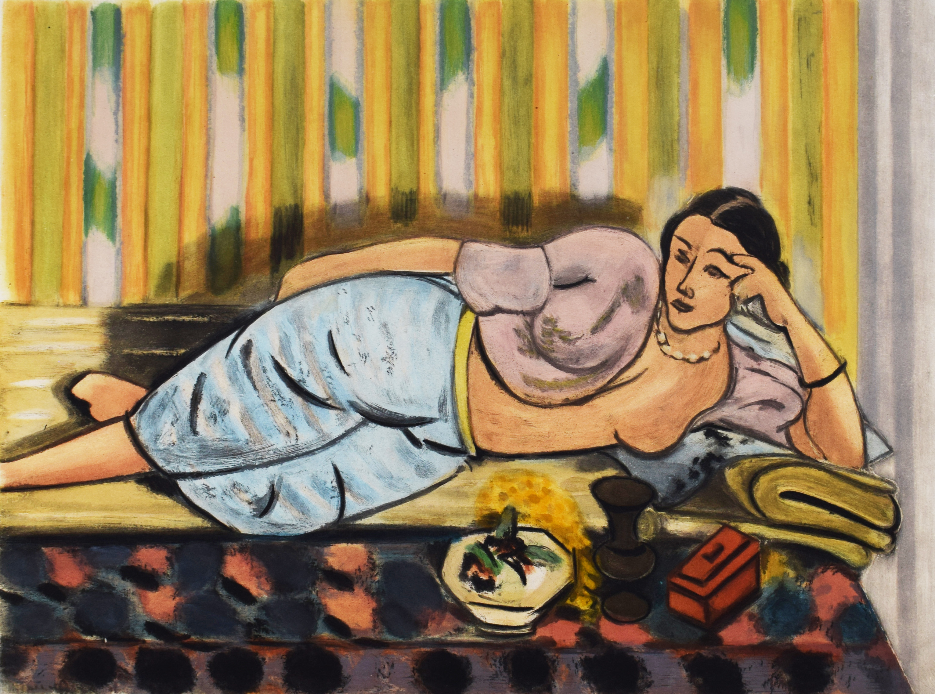 Odalisque with the Red Coffer by Henri Matisse (after)