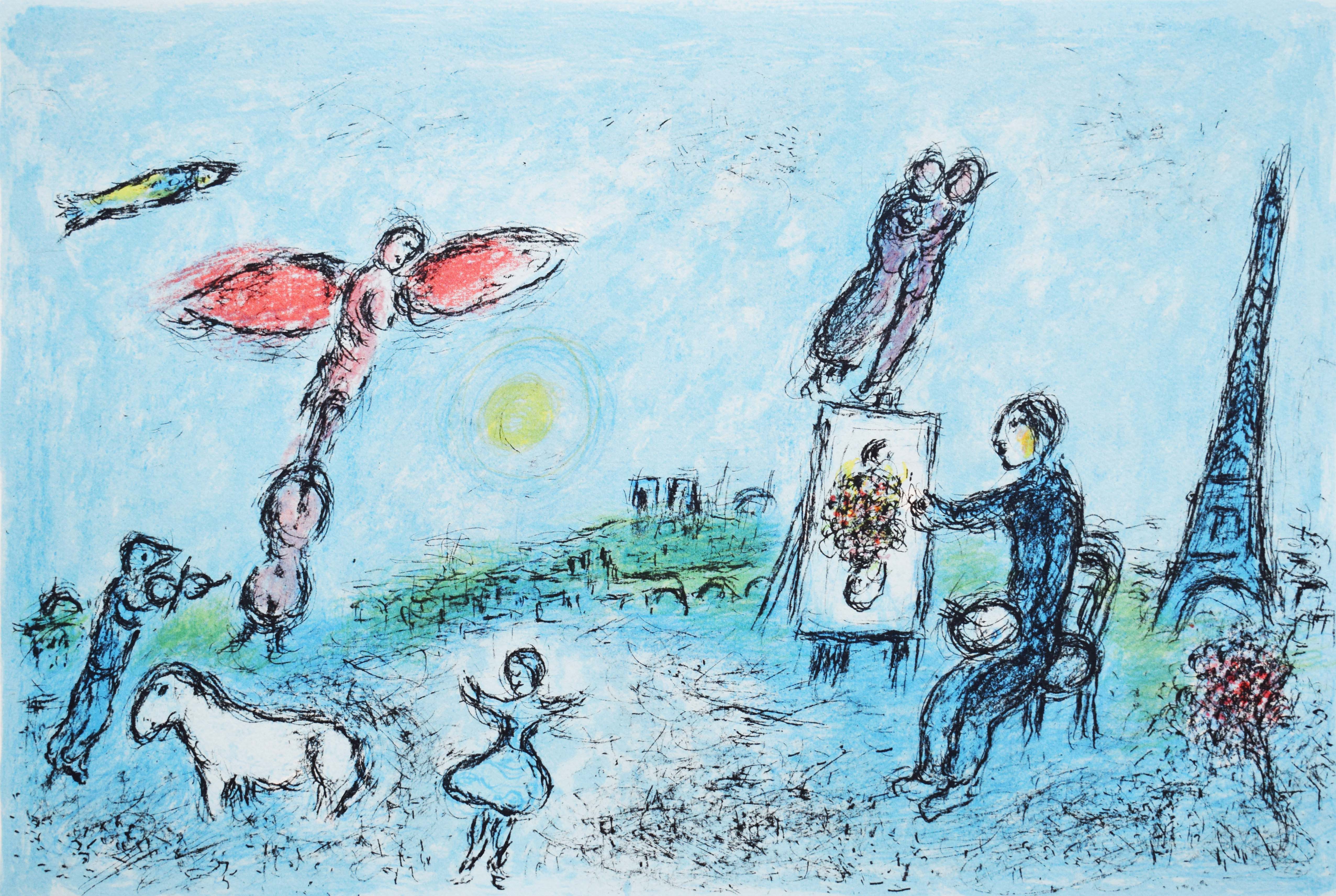 Painter and his Double (2nd State) by Marc Chagall