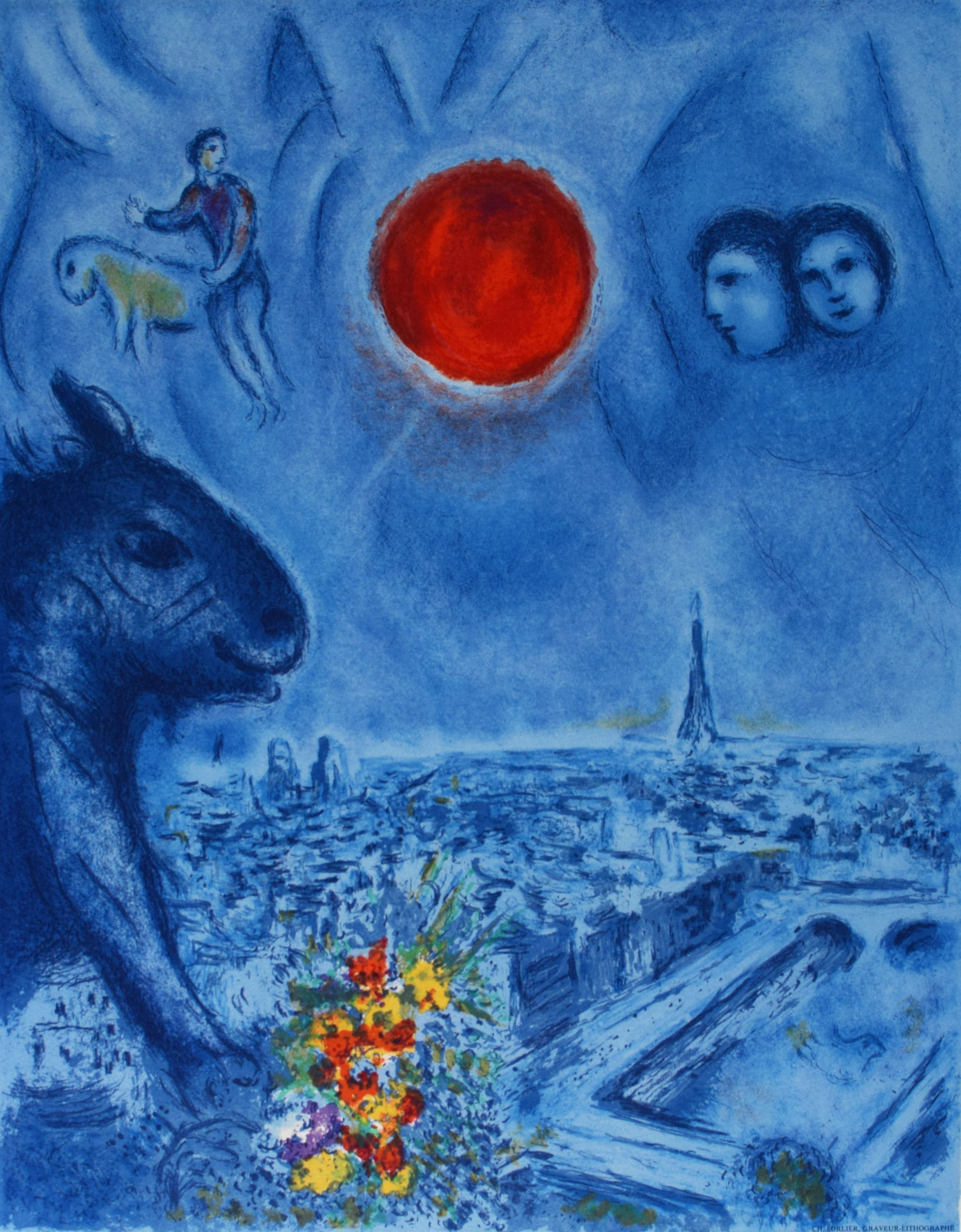 Paris Sun by Marc Chagall