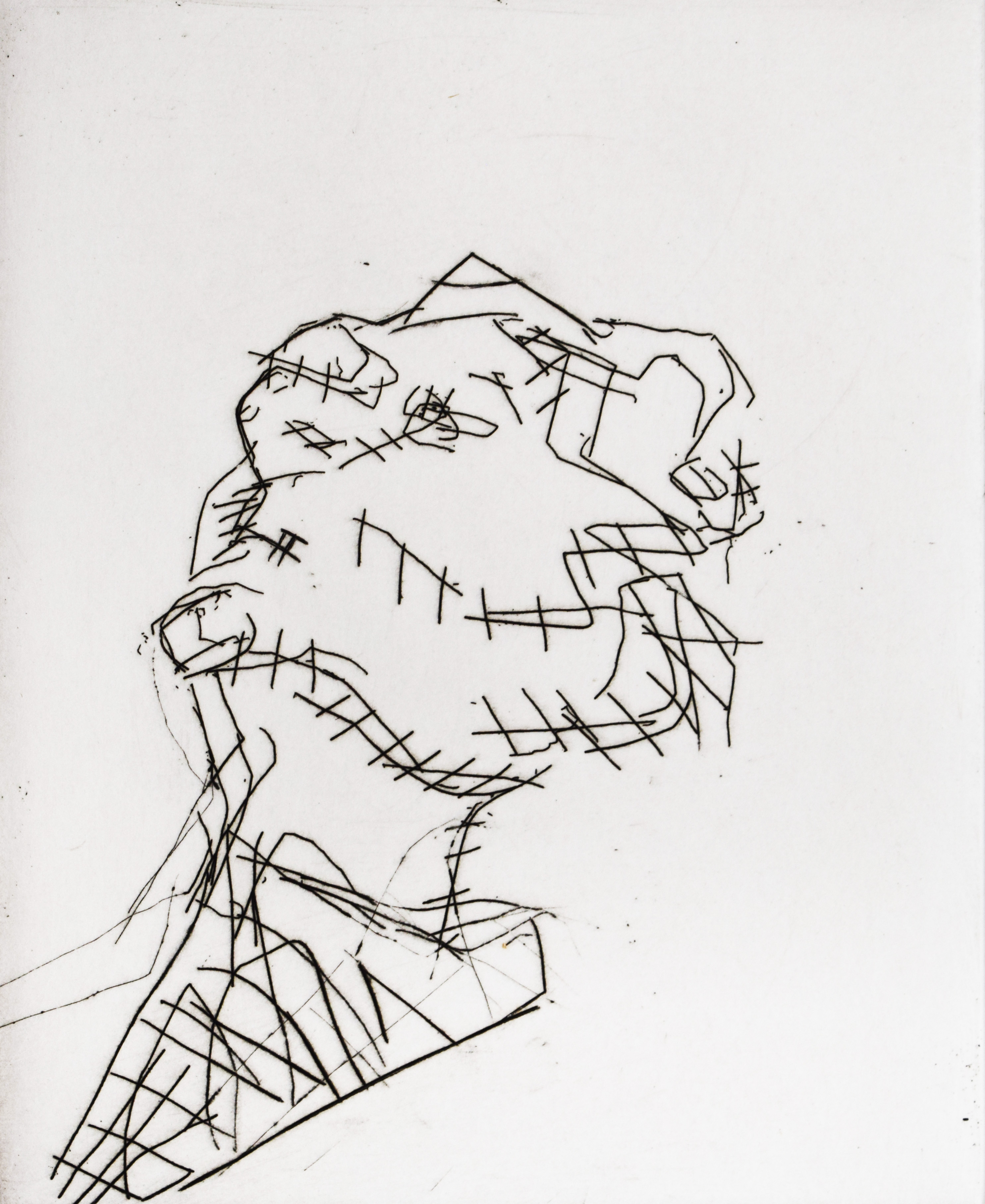 Reclining Head of Julia by Frank Auerbach