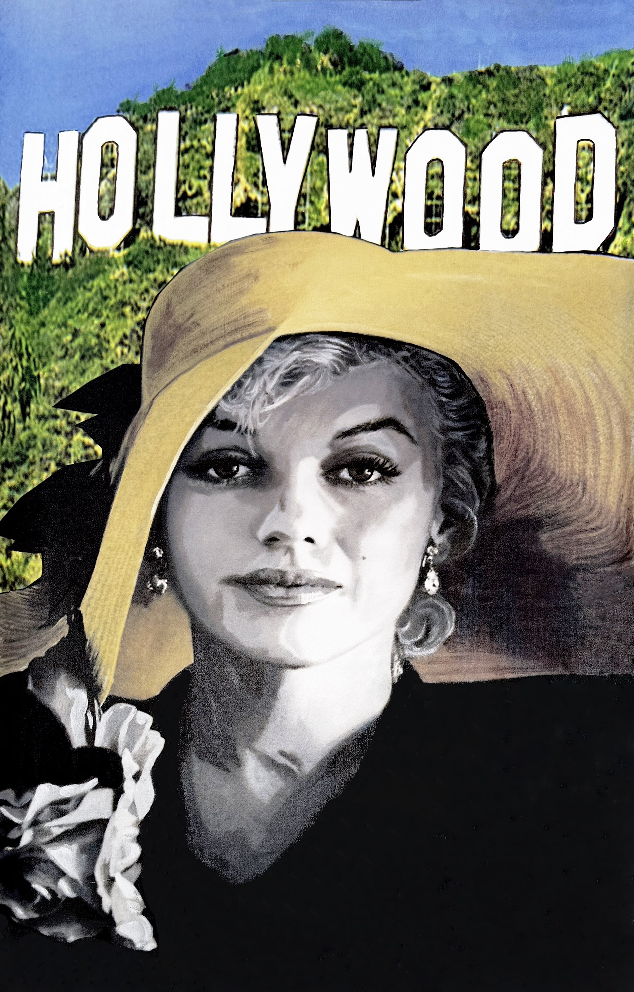 Sophisticated Marilyn – Hollywood Style (large unique painting) by Steve Kaufman