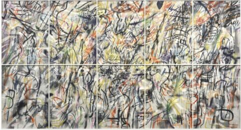 This Manifestation of Historical Restlessness (from Robin’s Intimacy) by Julie Mehretu at Gemini G.E.L. at Joni Moisant Weyl