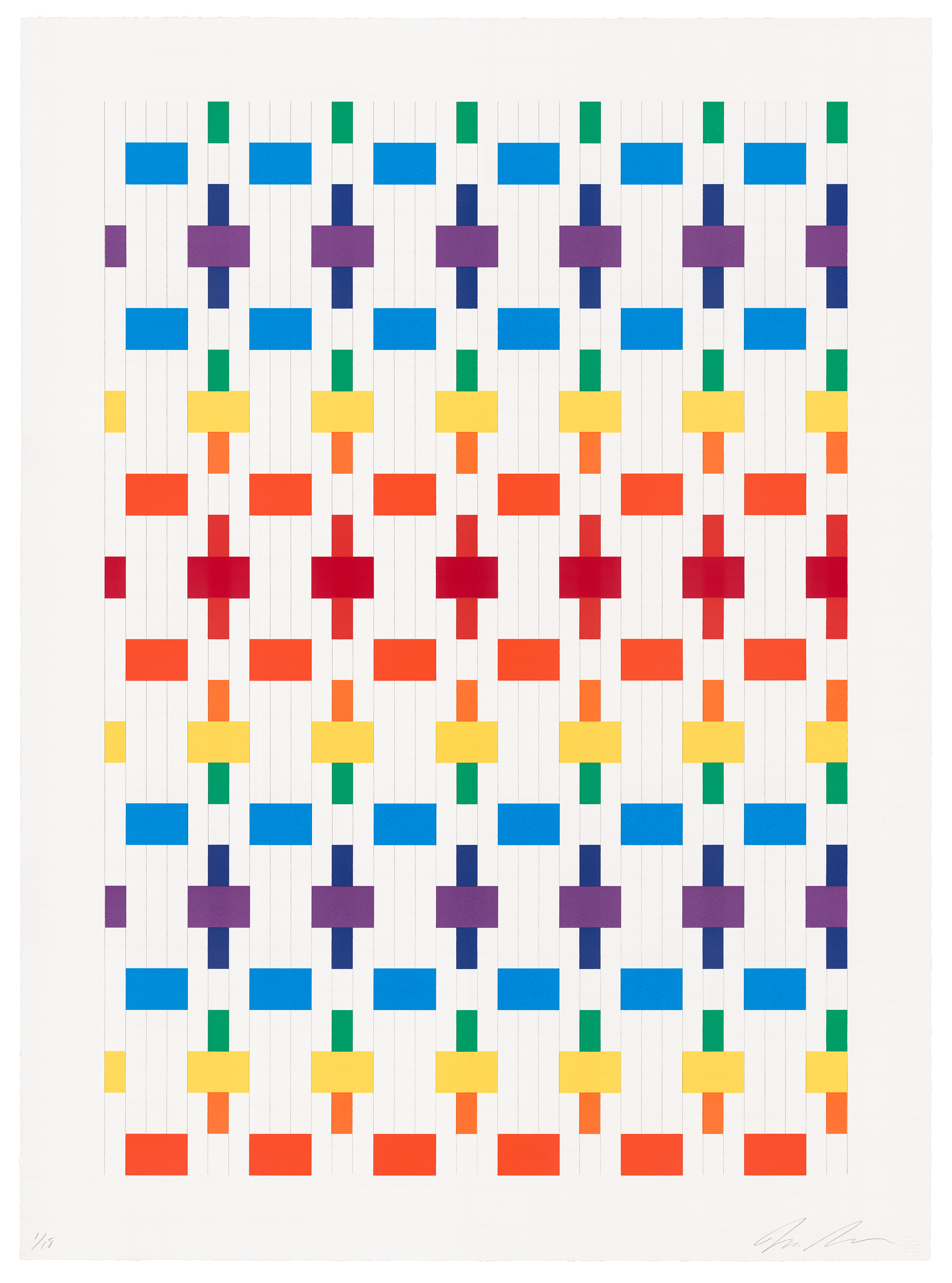 Untitled (paper weaving 1) by Michelle Grabner