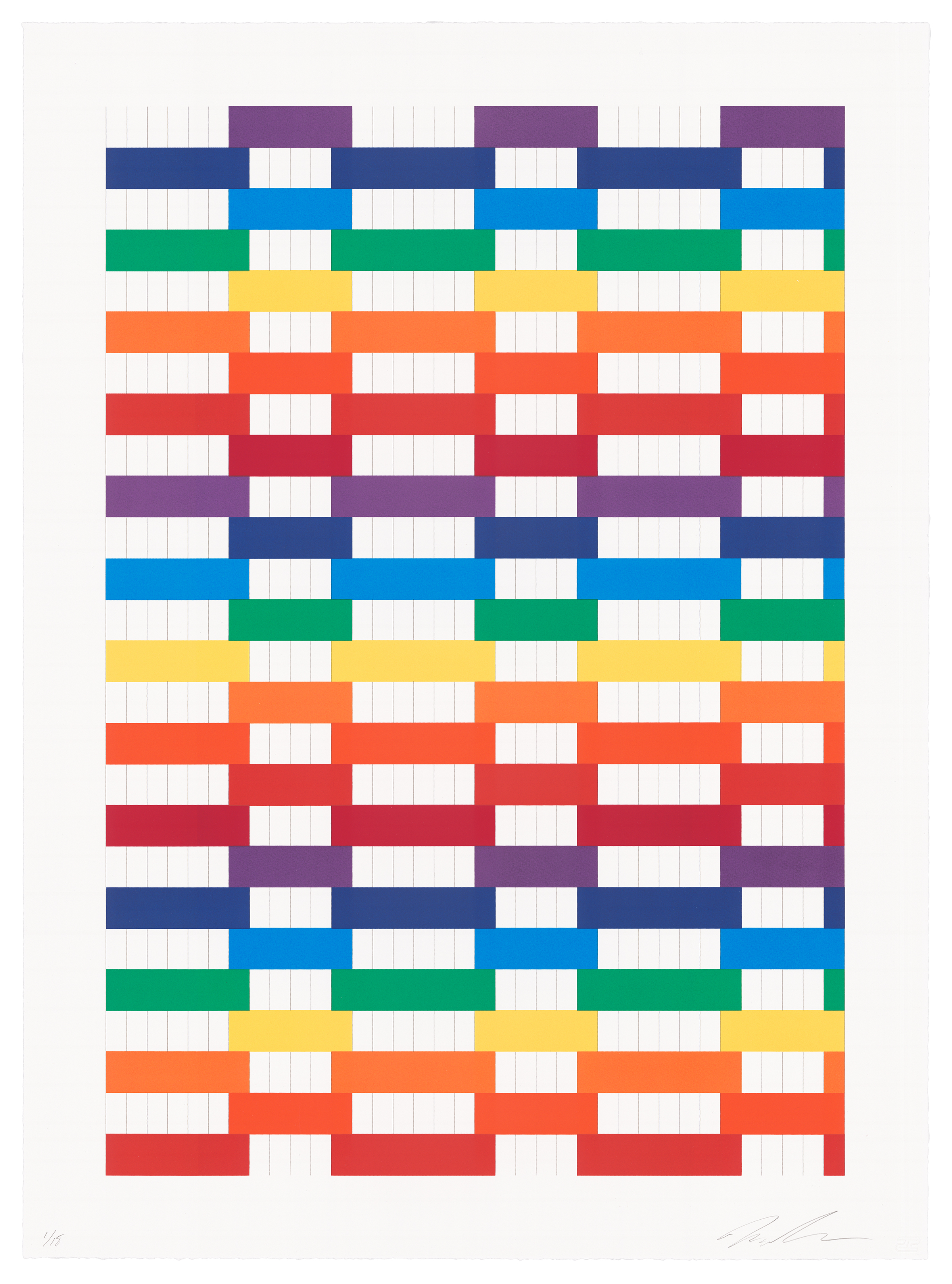 Untitled (paper weaving 2) by Michelle Grabner