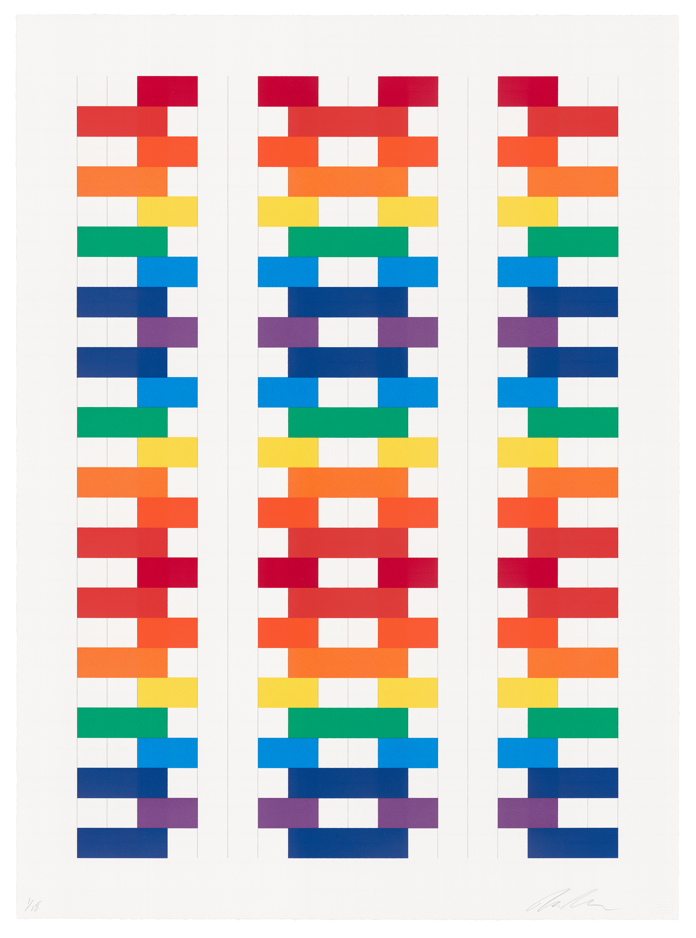 Untitled (paper weaving 3) by Michelle Grabner
