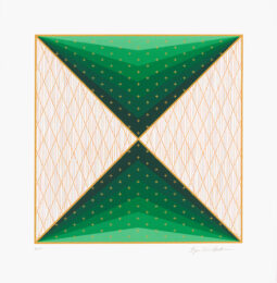 Wóablakela | Tranquility (Green) by Dyani White Hawk at Tandem Press (IFPDA)