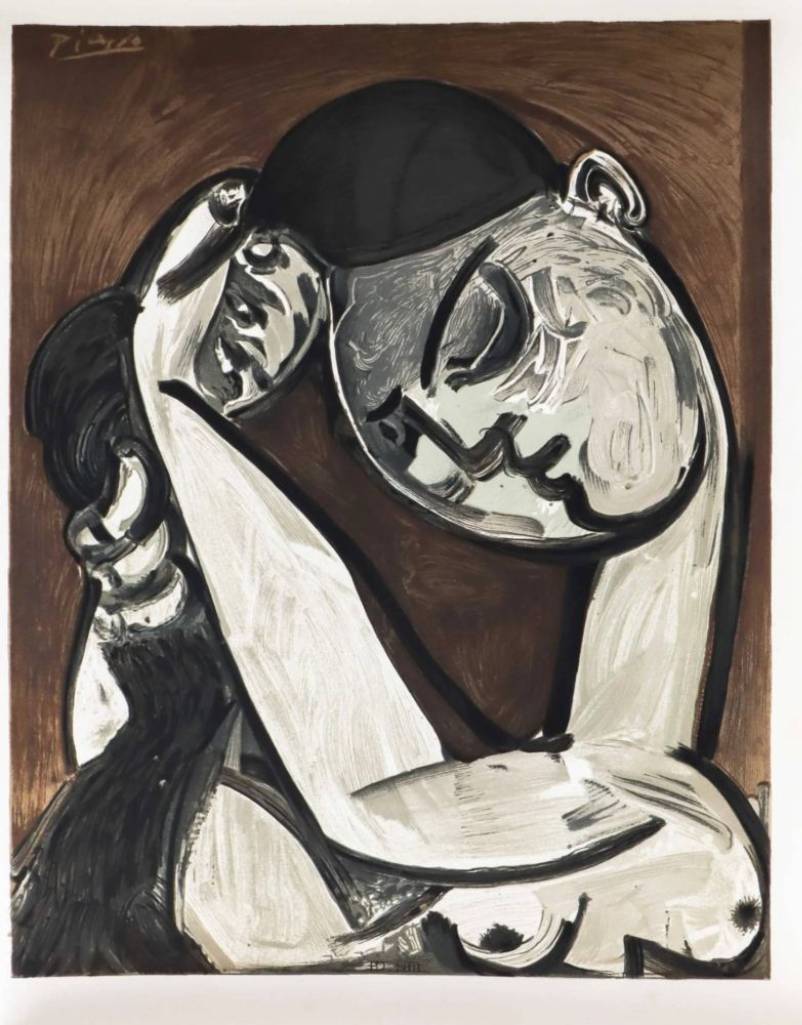 Femme se coiffant by Pablo Picasso