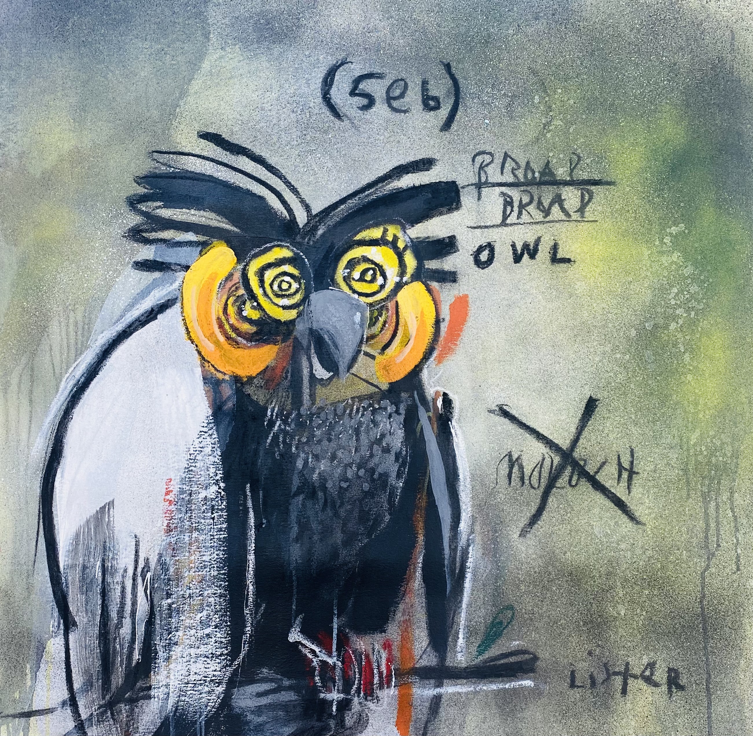 on the highest Perch by Anthony Lister