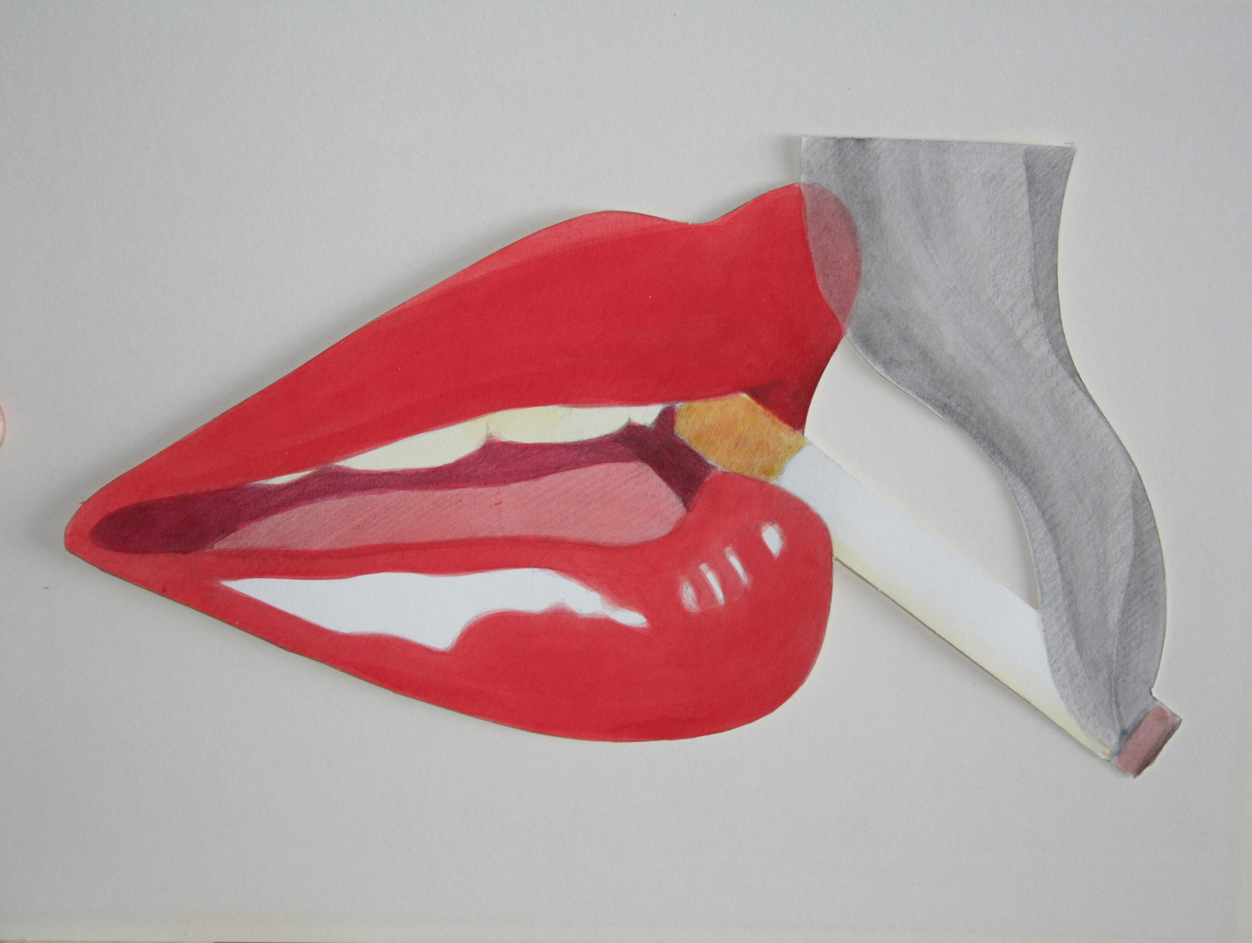 “smoker Study (using Mouth #16)” by Tom Wesselmann