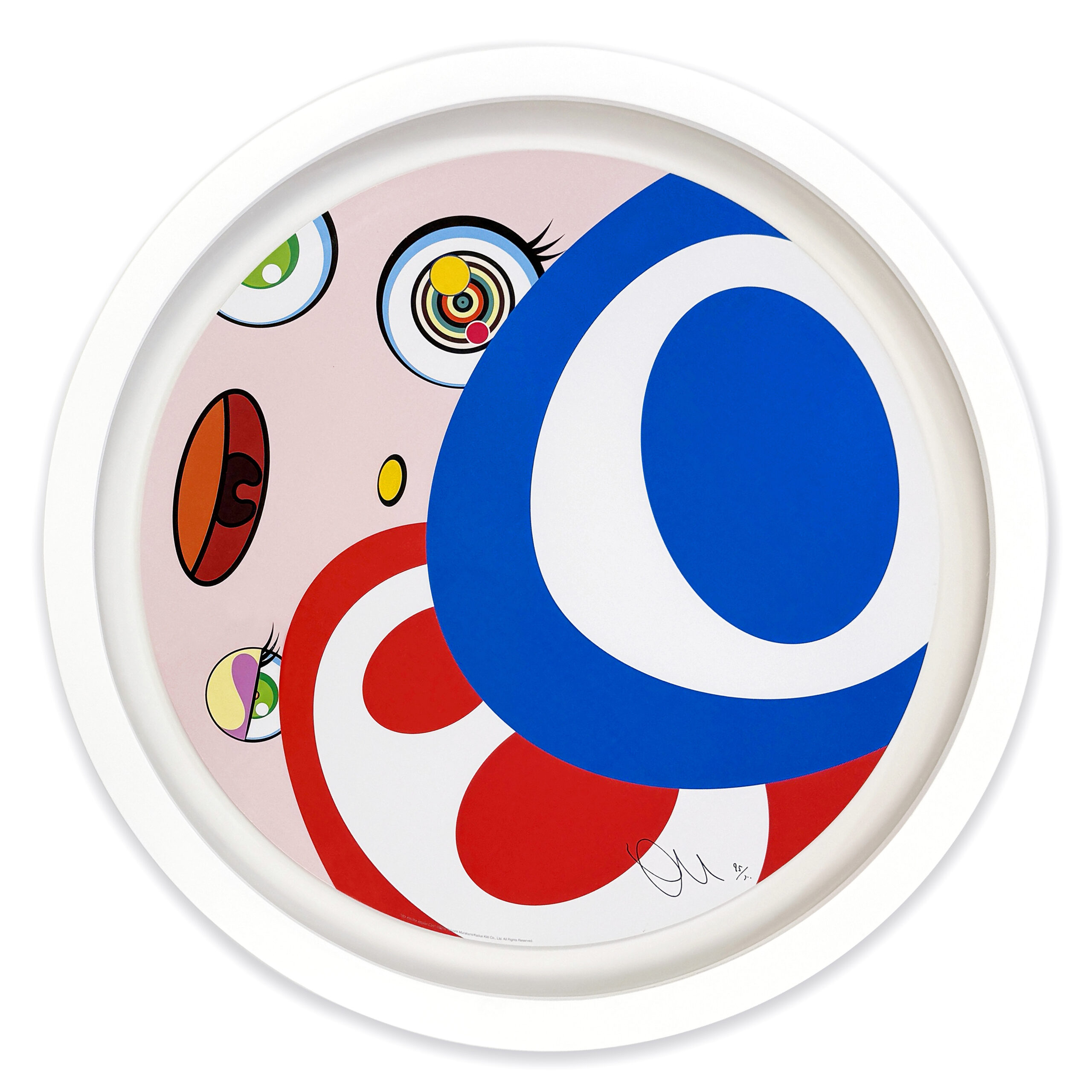 We Are the Jocular Clan (4), custom framed hand signed lithograph by Takashi Murakami