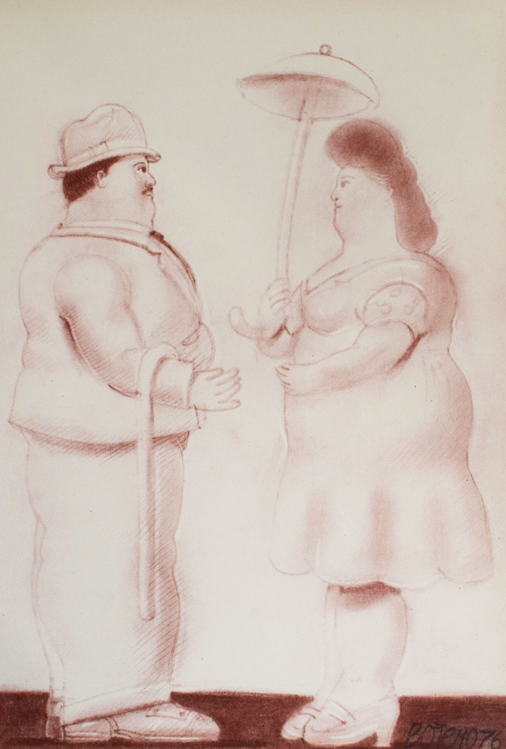 The Couple | Das Paar by Fernando Botero