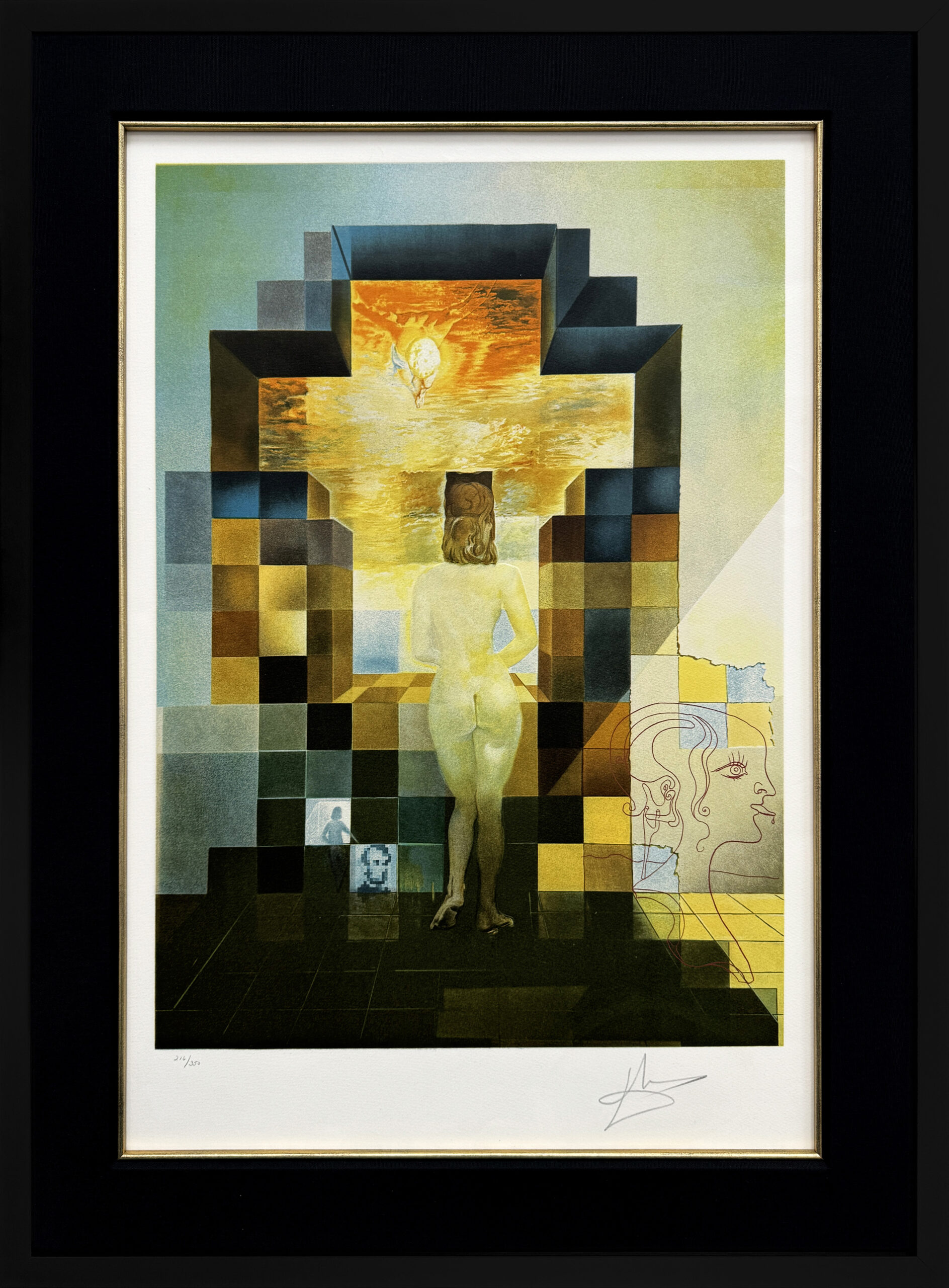 Lincoln In Dalivision (authenticated hand signed photolithograph) by Salvador Dalí