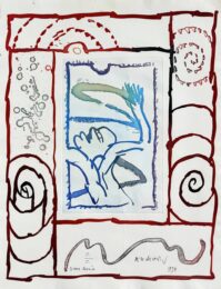 A bras le corps by Pierre Alechinsky at Epicentrum Art Gallery