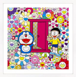 Anywhere Door (Dokodemo Door) in the Field of Flowers (hand signed lithograph) by Takashi Murakami at GallArt.com
