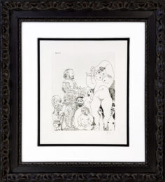 Autoportrait a la Canne, Avec Comedien, Amour Replet et Femmes (Bl. 1488) by Pablo Picasso at GallArt.com