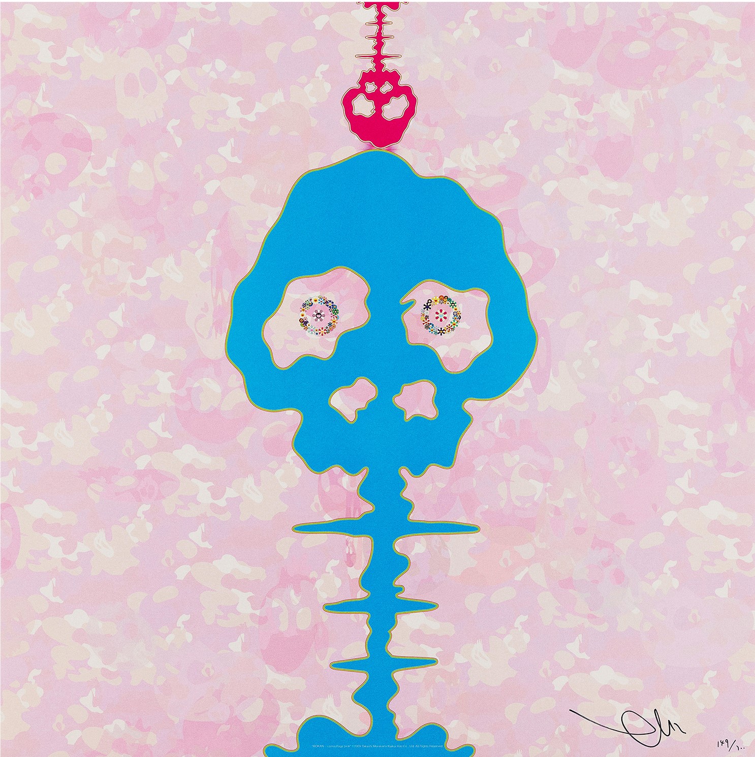BOKAN camouflage pink by Takashi Murakami