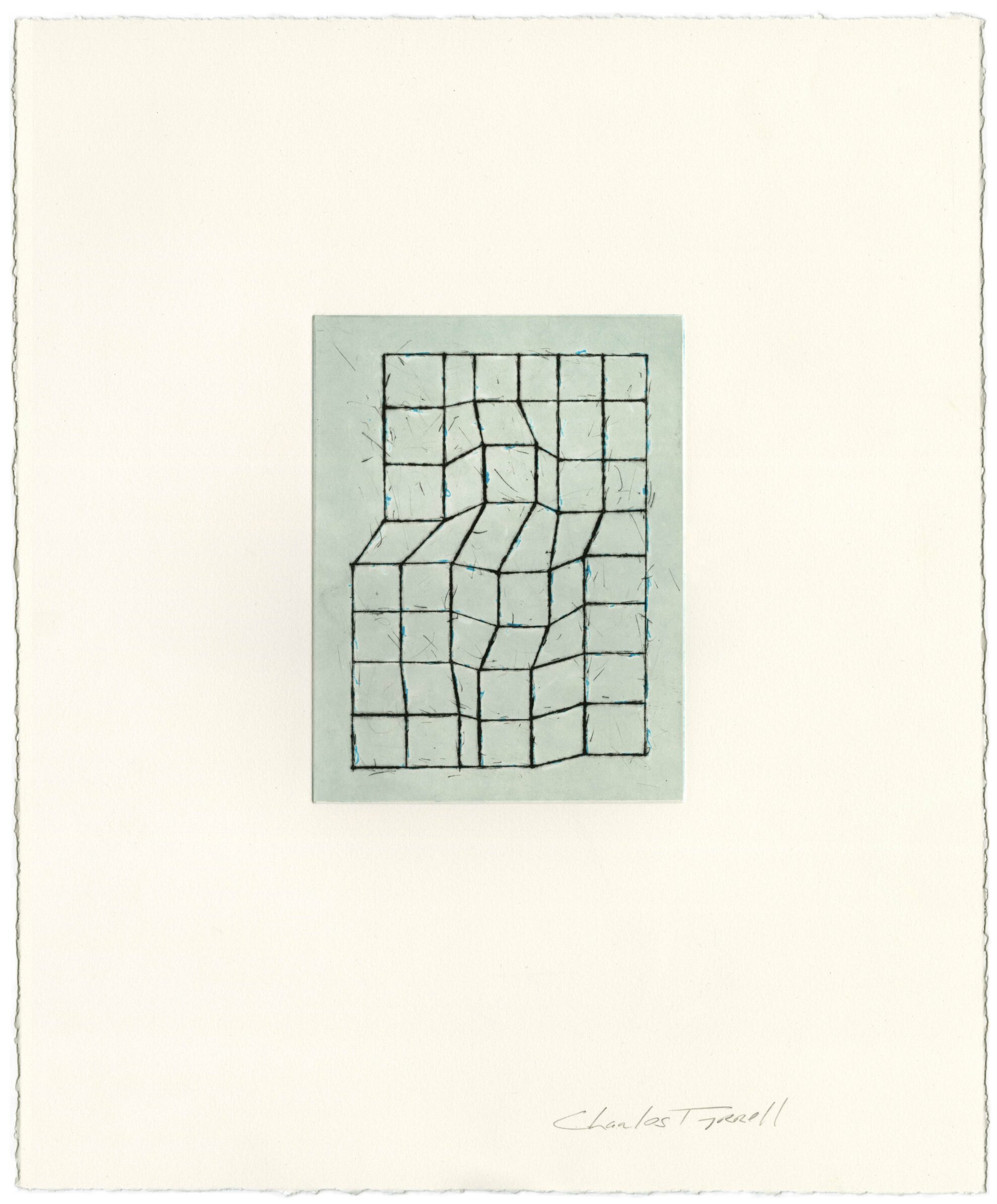 Blue Drypoint by Charles Tyrrell