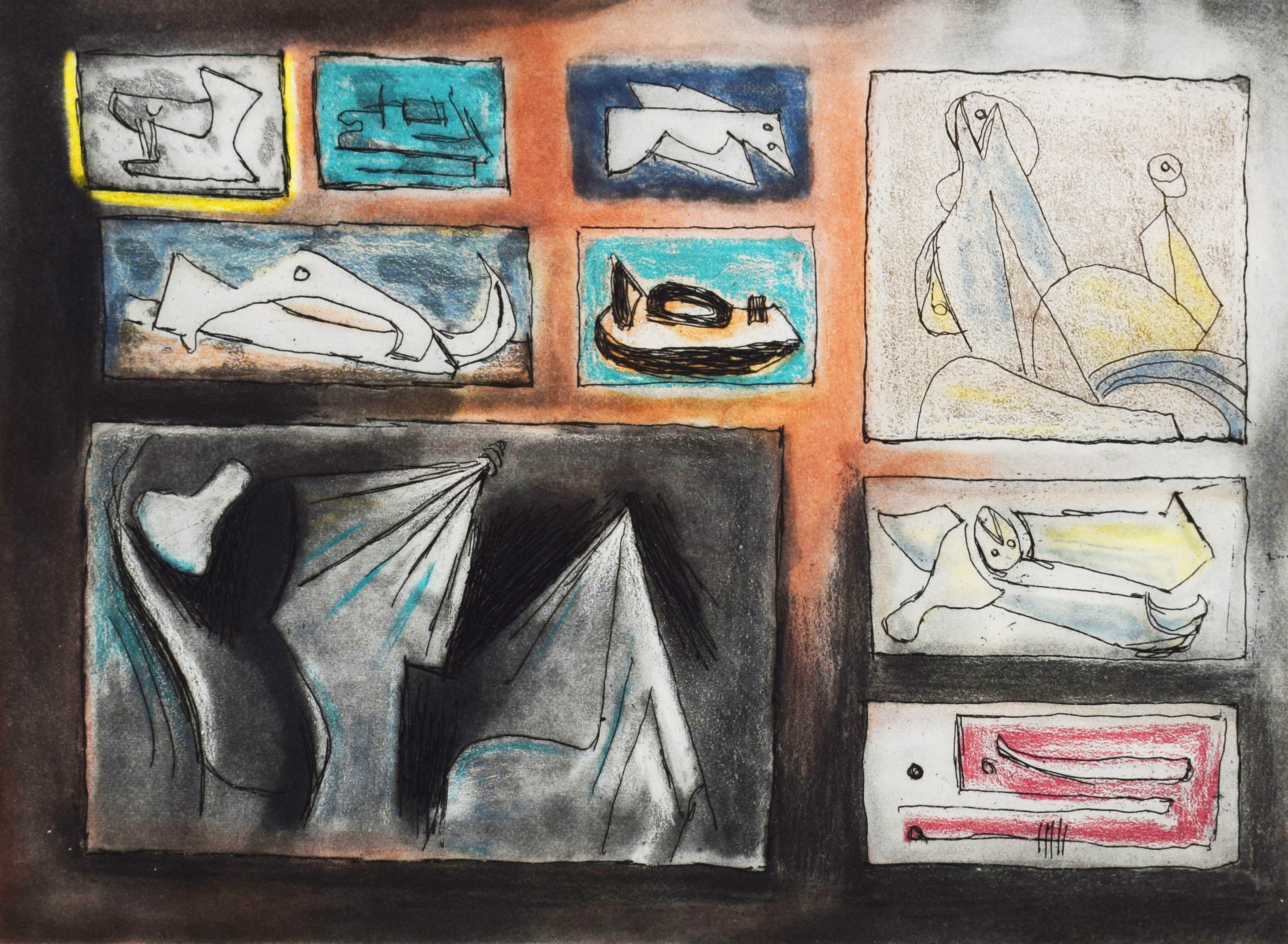 Composition II, from: Sculptural Ideas by Henry Moore