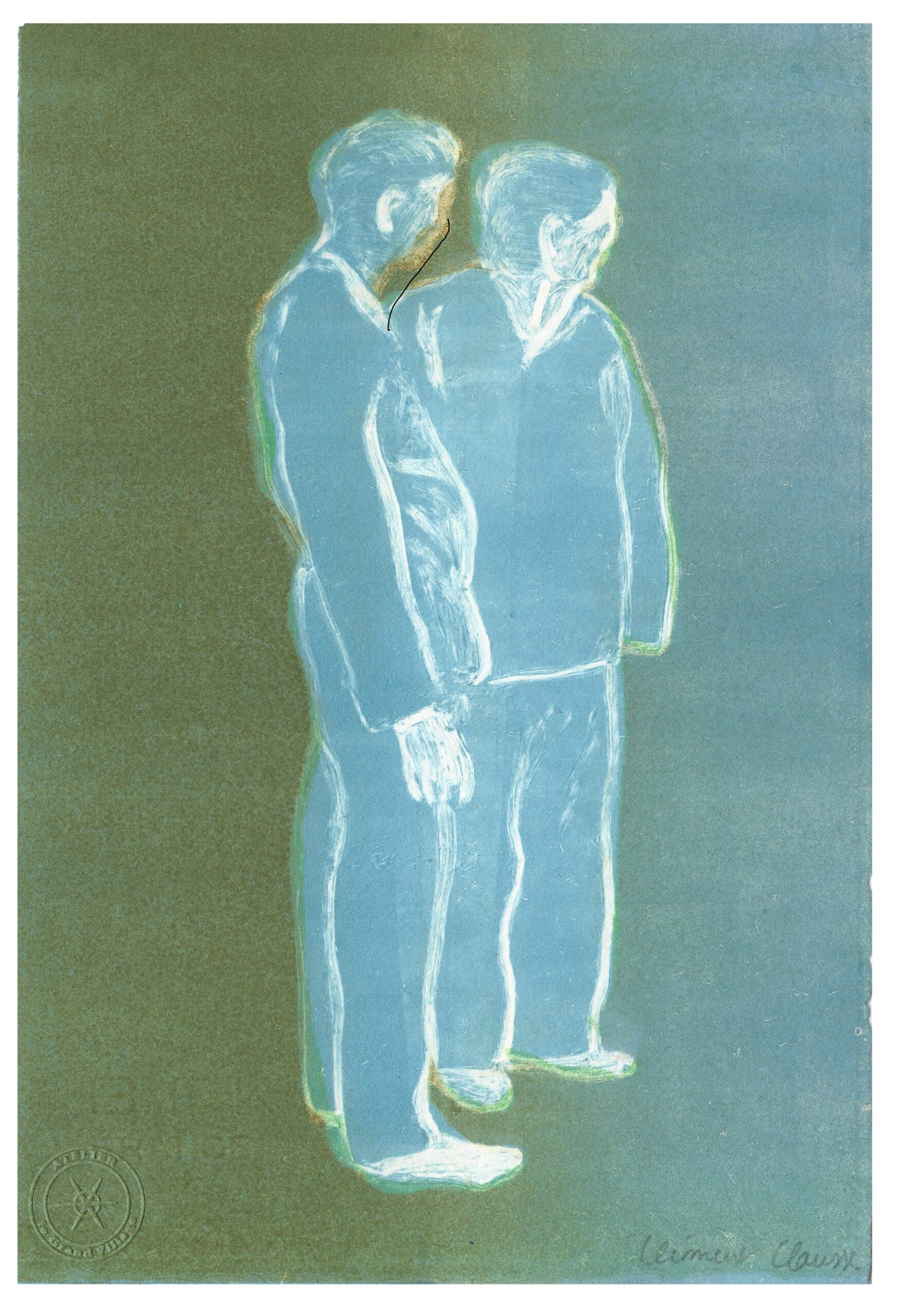 Couple Bleu by Clément Clausse