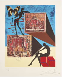 Dressed in the Nude in the Surrealist Fashion by Salvador Dalí at Puccio Fine Art
