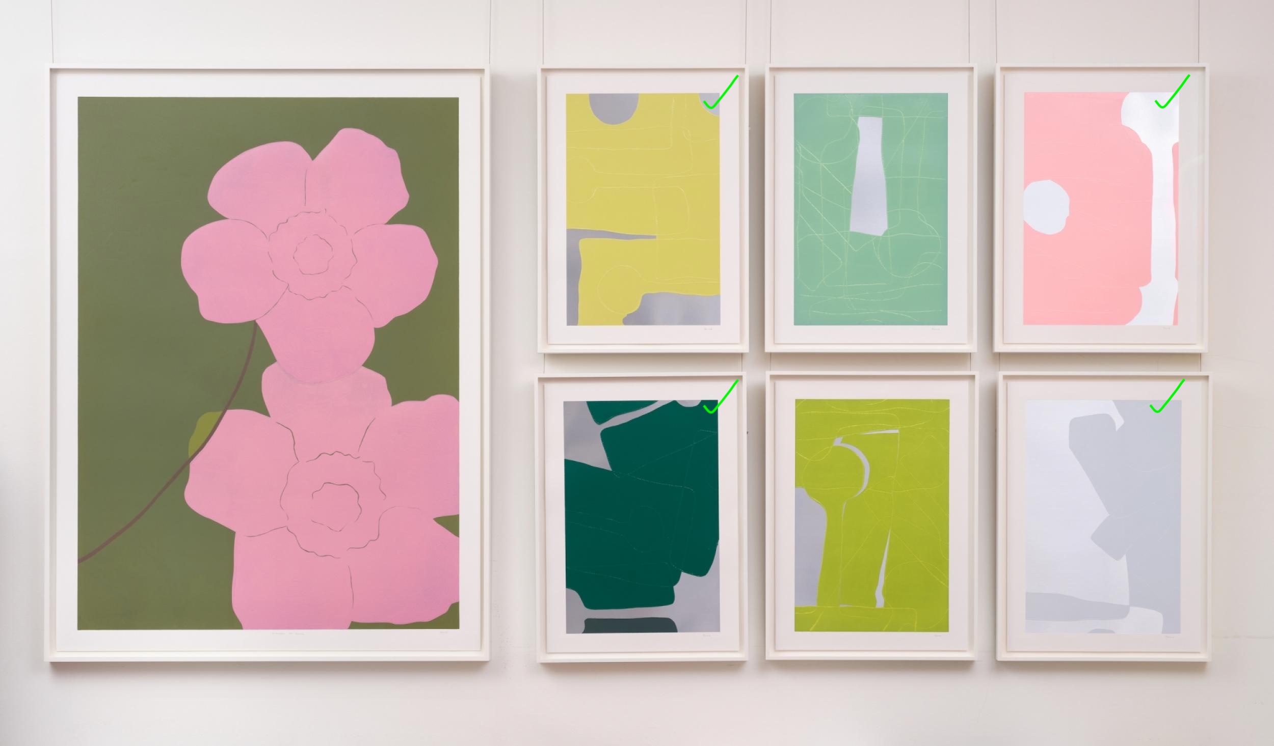 Flowers of Dover II, IV, V, & VII by Gary Hume