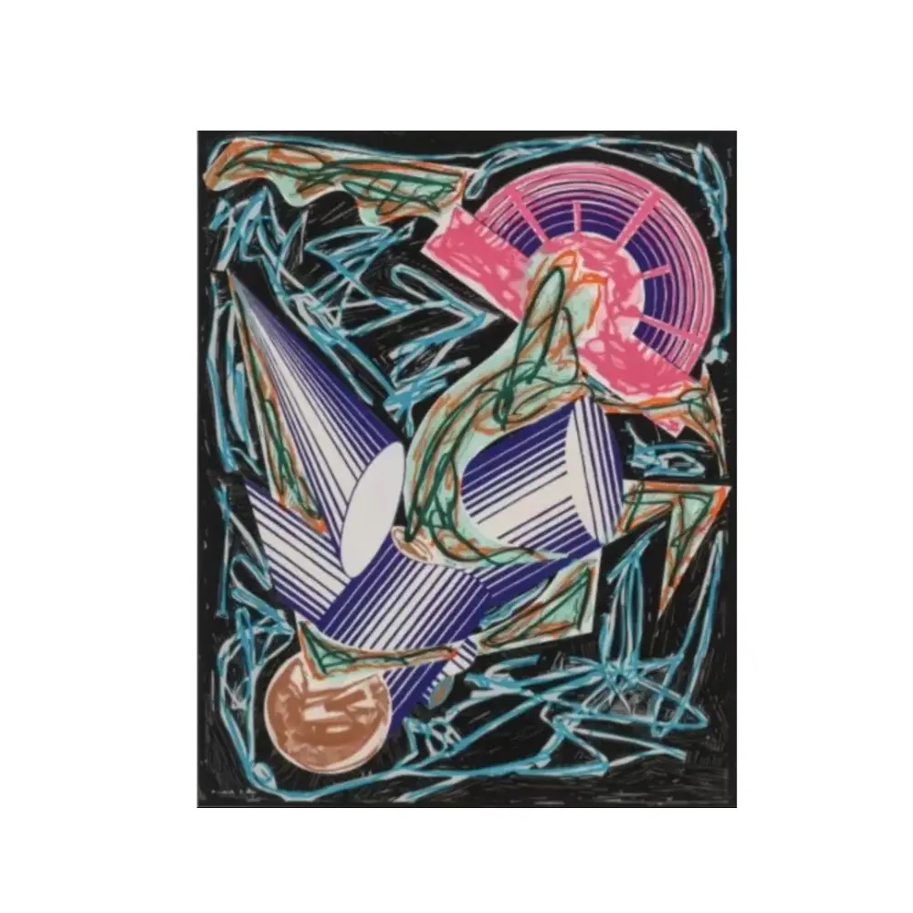Frank Stella, A Had Gadya: Front Cover, Illustrations After El Lissitzky’s Had Gadya (1984) by Frank Stella