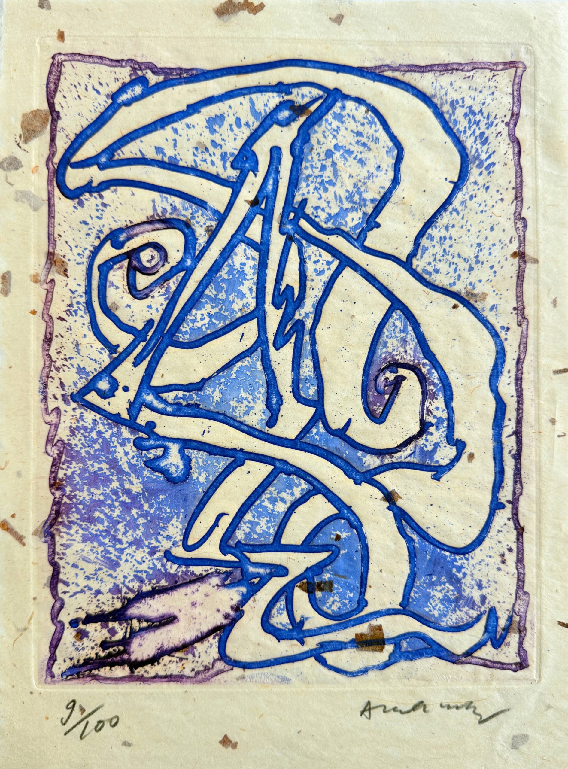 À la ligne by Pierre Alechinsky